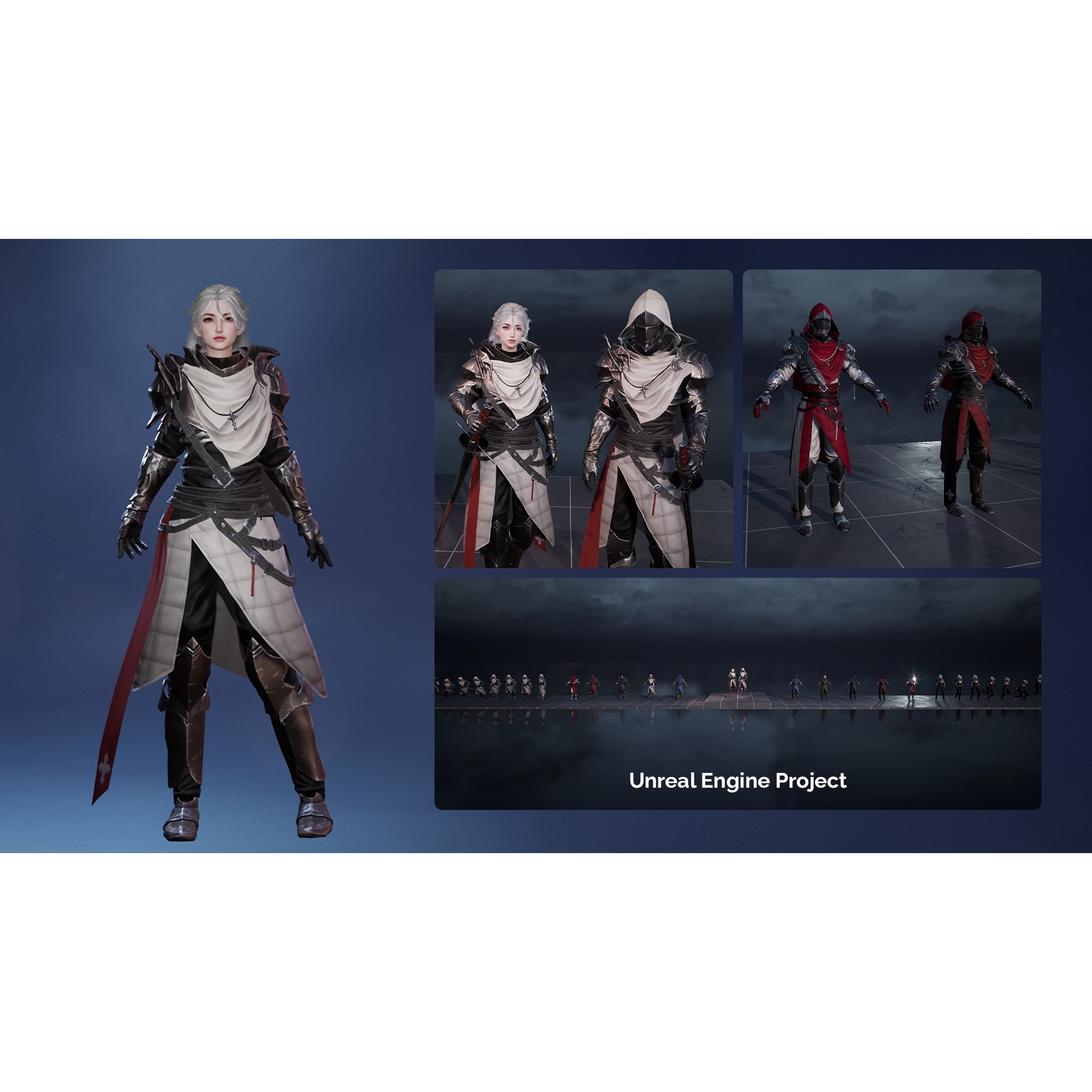 Inquisitor - Low-Poly Game-Ready 3D Model - View 16