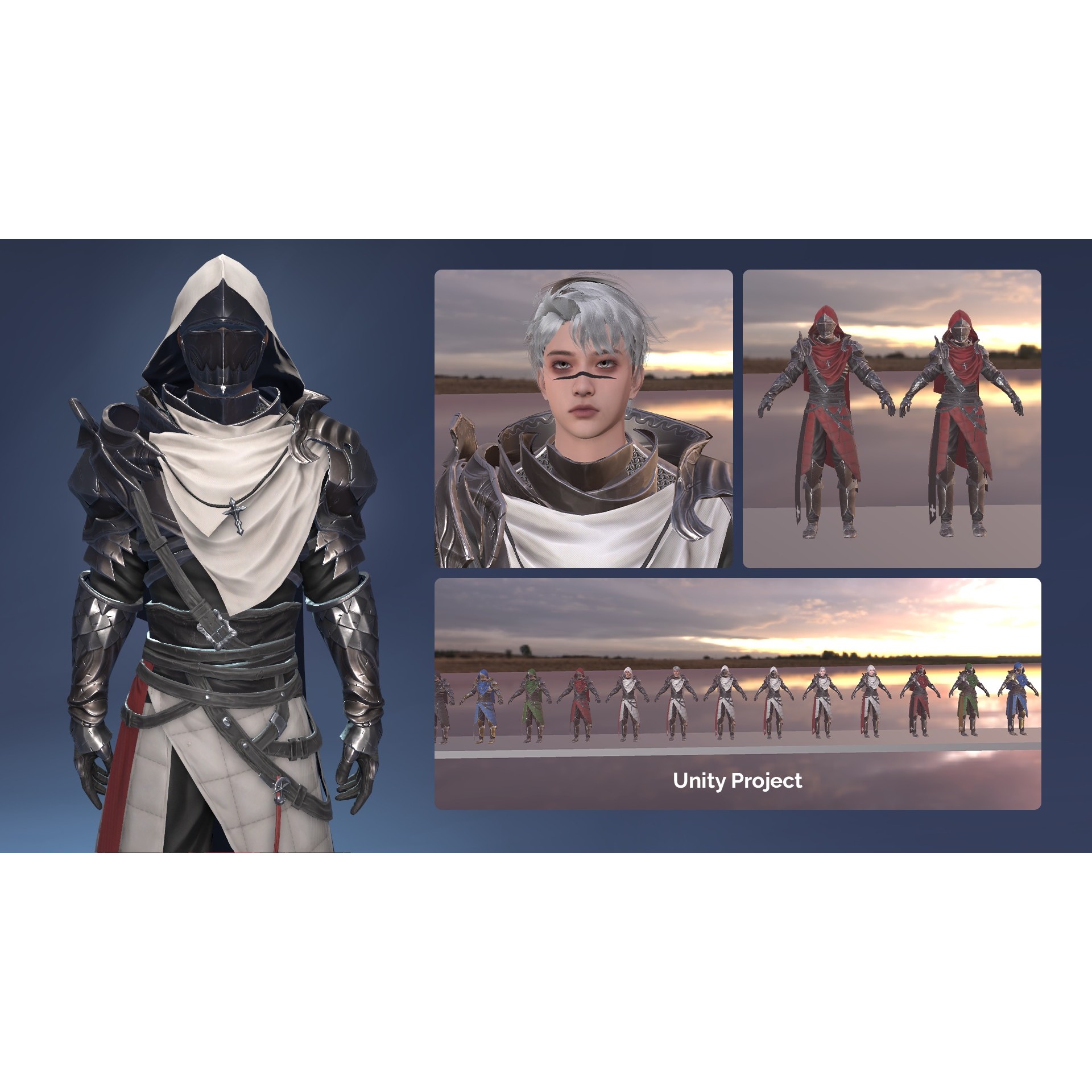 Inquisitor - Low-Poly Game-Ready 3D Model - View 18