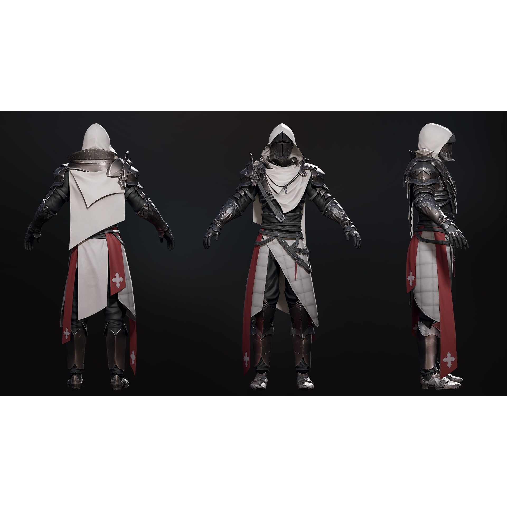 Inquisitor - Low-Poly Game-Ready 3D Model - View 21