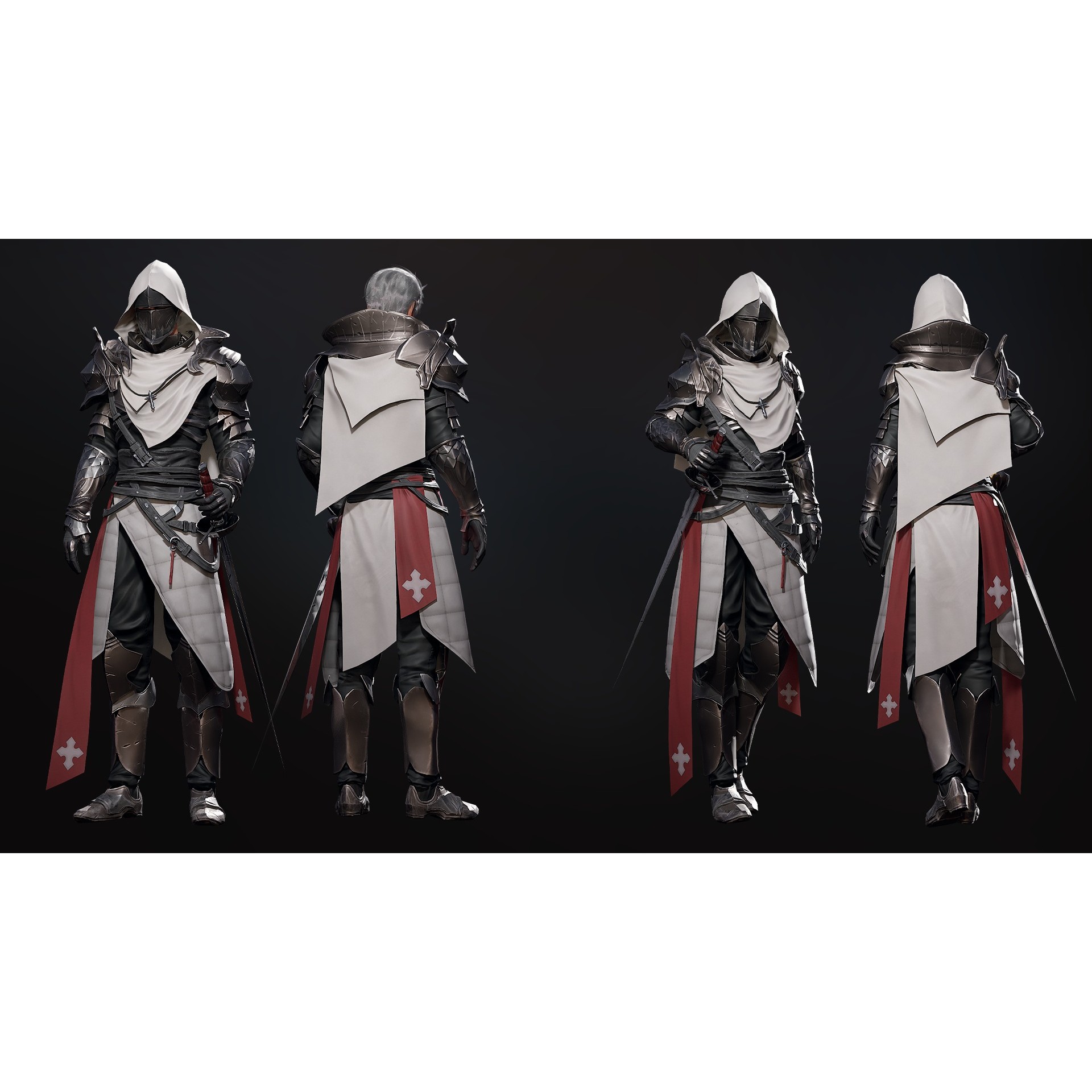 Inquisitor - Low-Poly Game-Ready 3D Model - View 4