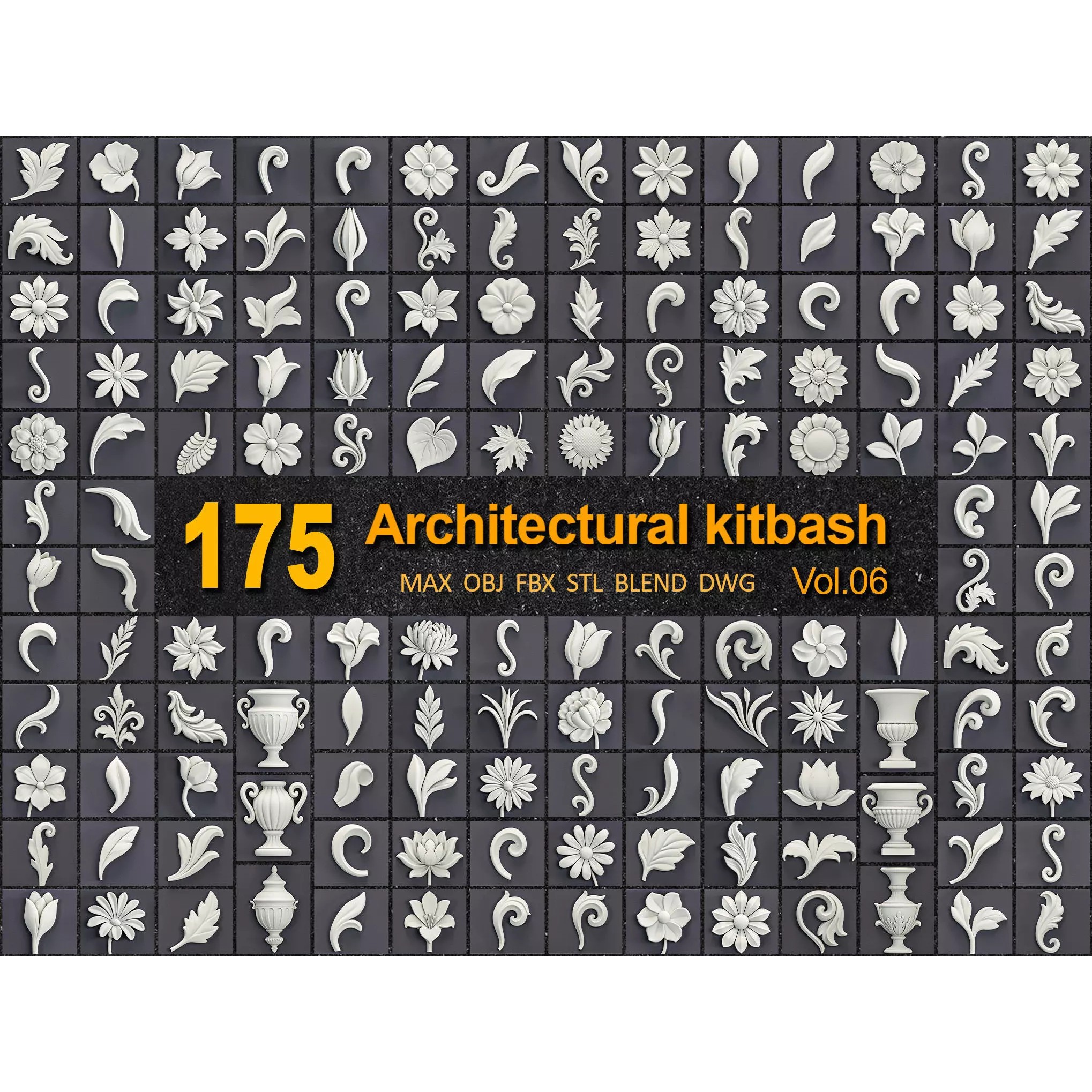 175 Architectural Kitbash - High-Quality 3D Model - View 2