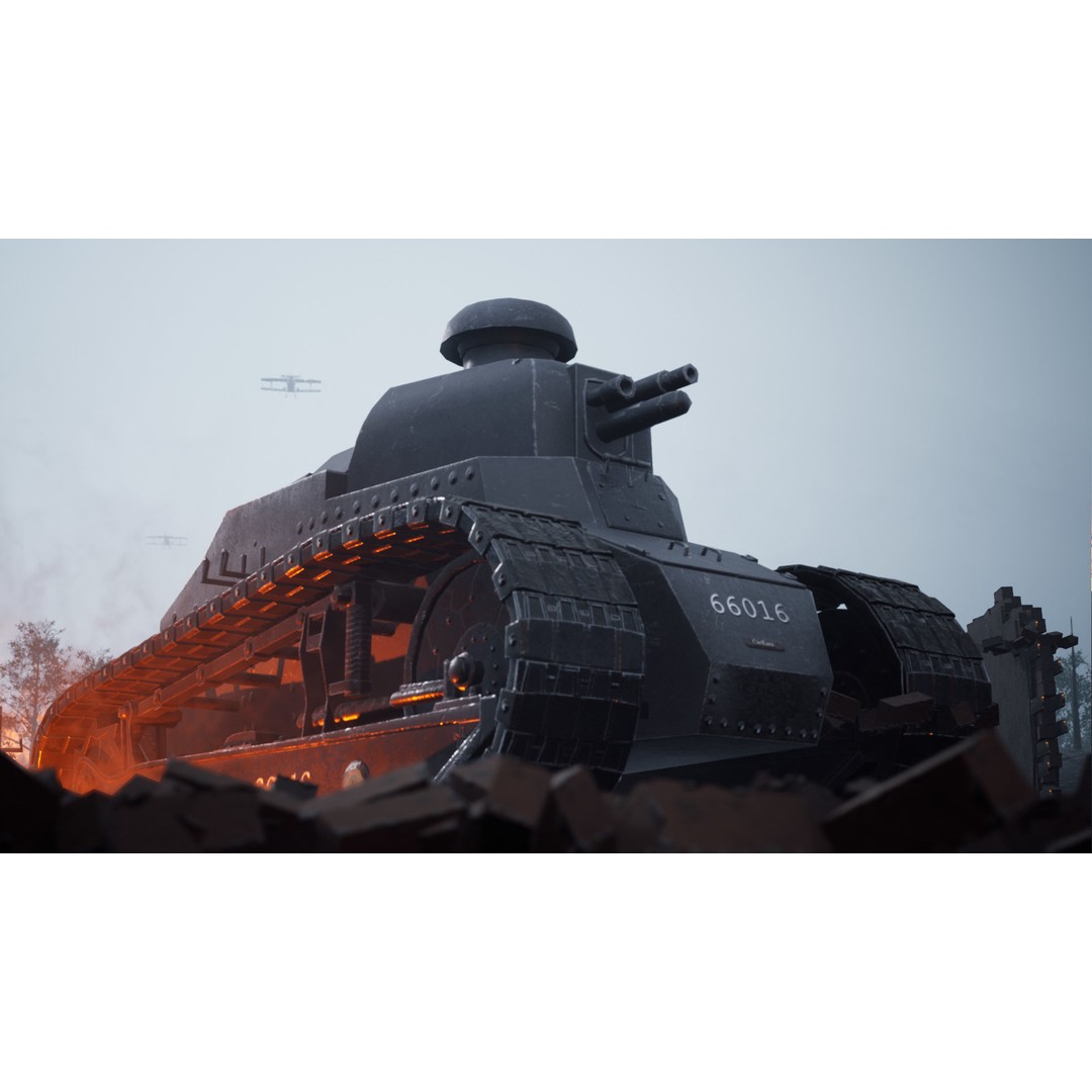 World War Battlefield 3D Model – Low Poly Game Asset, Unreal Engine, FBX - View 12