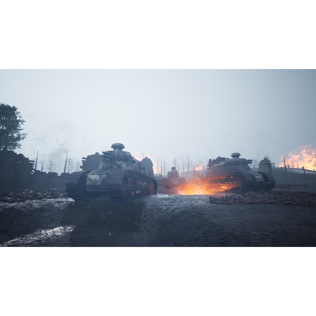 World War Battlefield 3D Model – Low Poly Game Asset, Unreal Engine, FBX - View 13