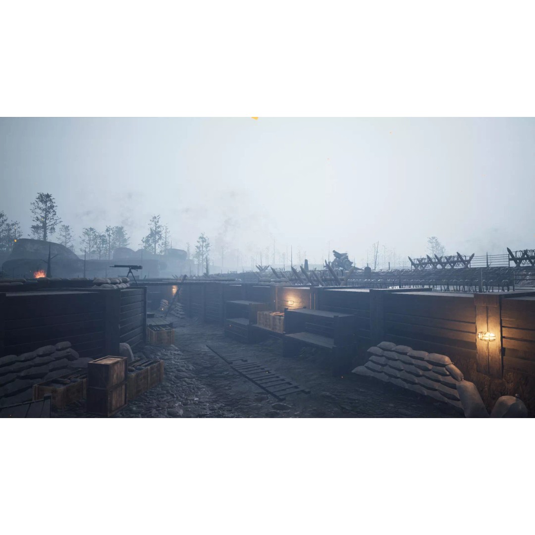 World War Battlefield 3D Model – Low Poly Game Asset, Unreal Engine, FBX - View 2