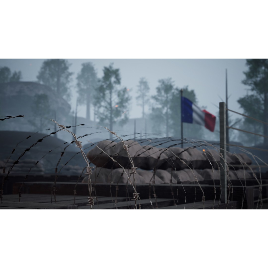 World War Battlefield 3D Model – Low Poly Game Asset, Unreal Engine, FBX - View 21