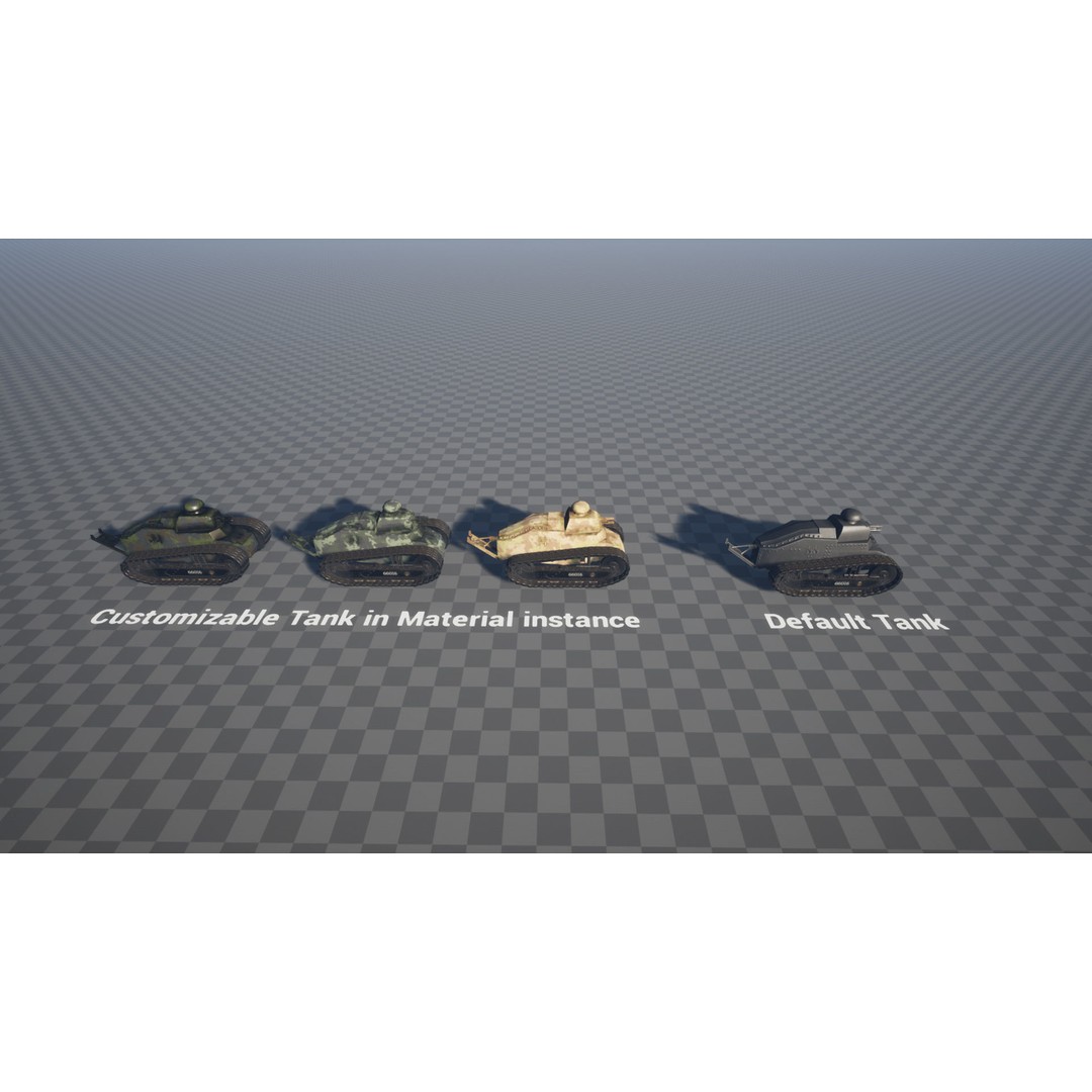 World War Battlefield 3D Model – Low Poly Game Asset, Unreal Engine, FBX - View 26