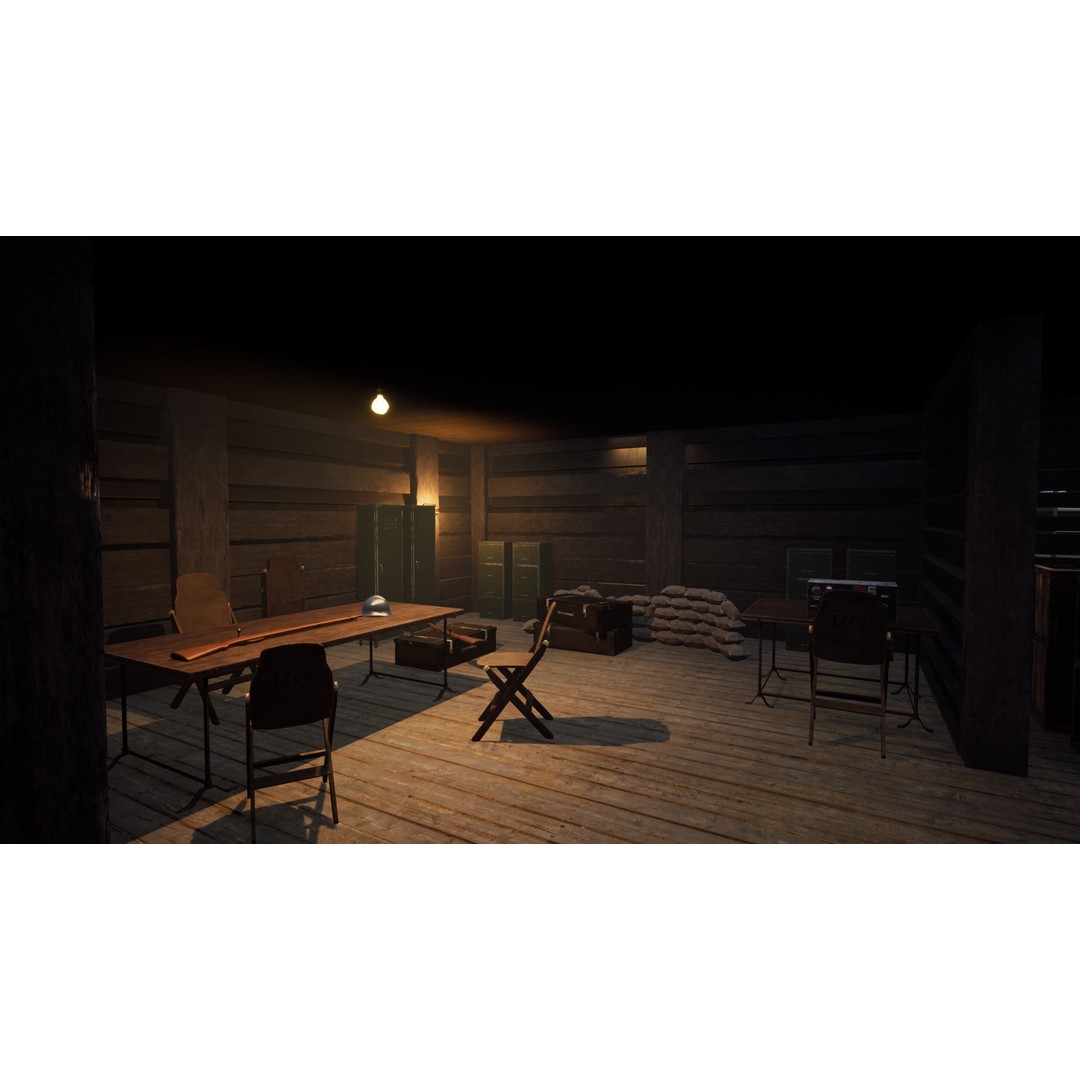 World War Battlefield 3D Model – Low Poly Game Asset, Unreal Engine, FBX - View 8