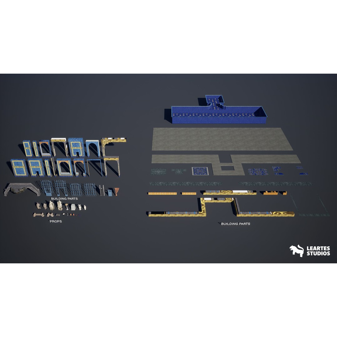 Roman Swimming Pool 3D Model – Low Poly Game Ready Asset, FBX