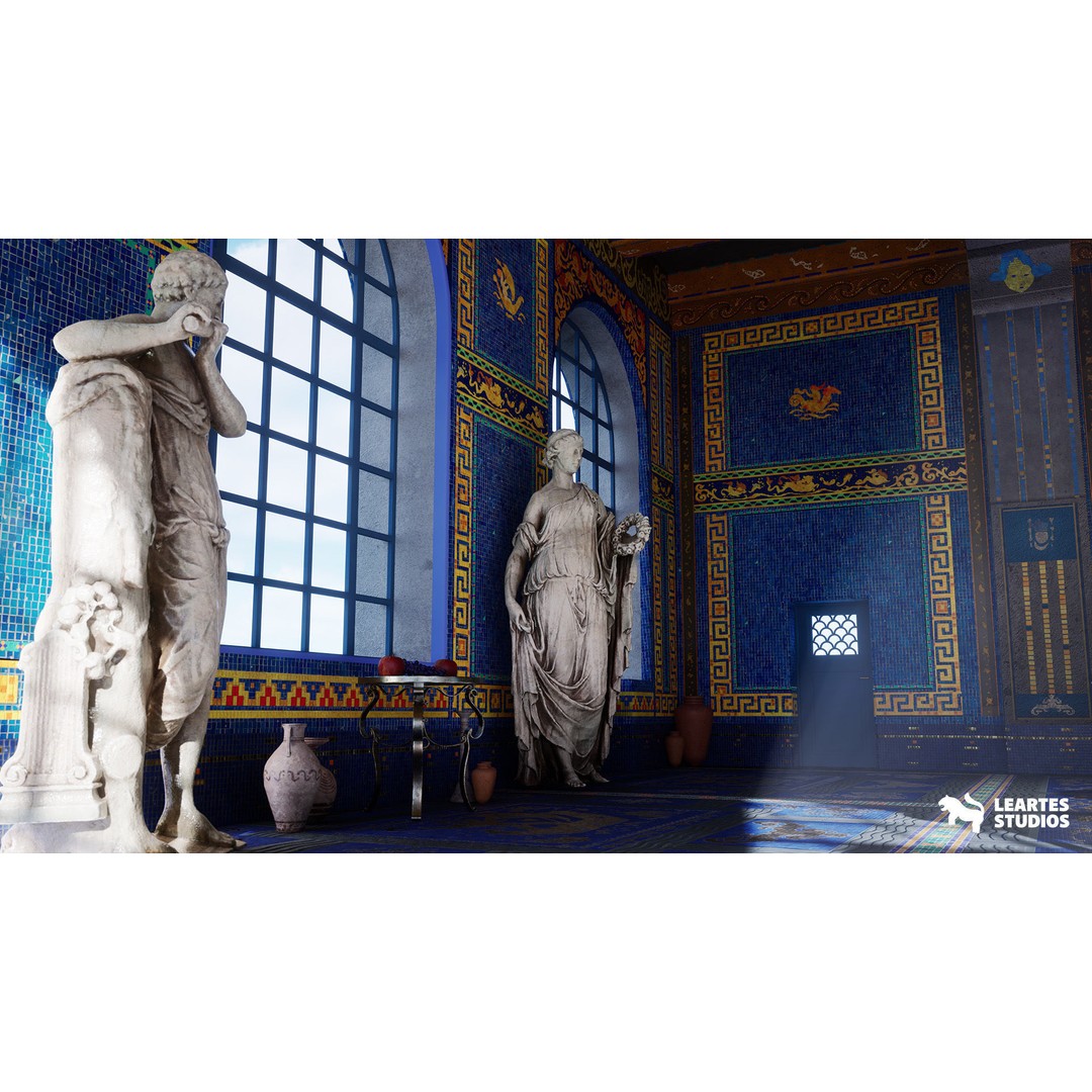 Roman Swimming Pool 3D Model – Low Poly Game Ready Asset, FBX - View 13