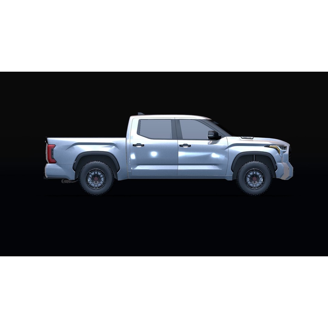 2022 Toyota Tundra 3D Model – Low Poly SUV Asset, FBX, OBJ - View 10