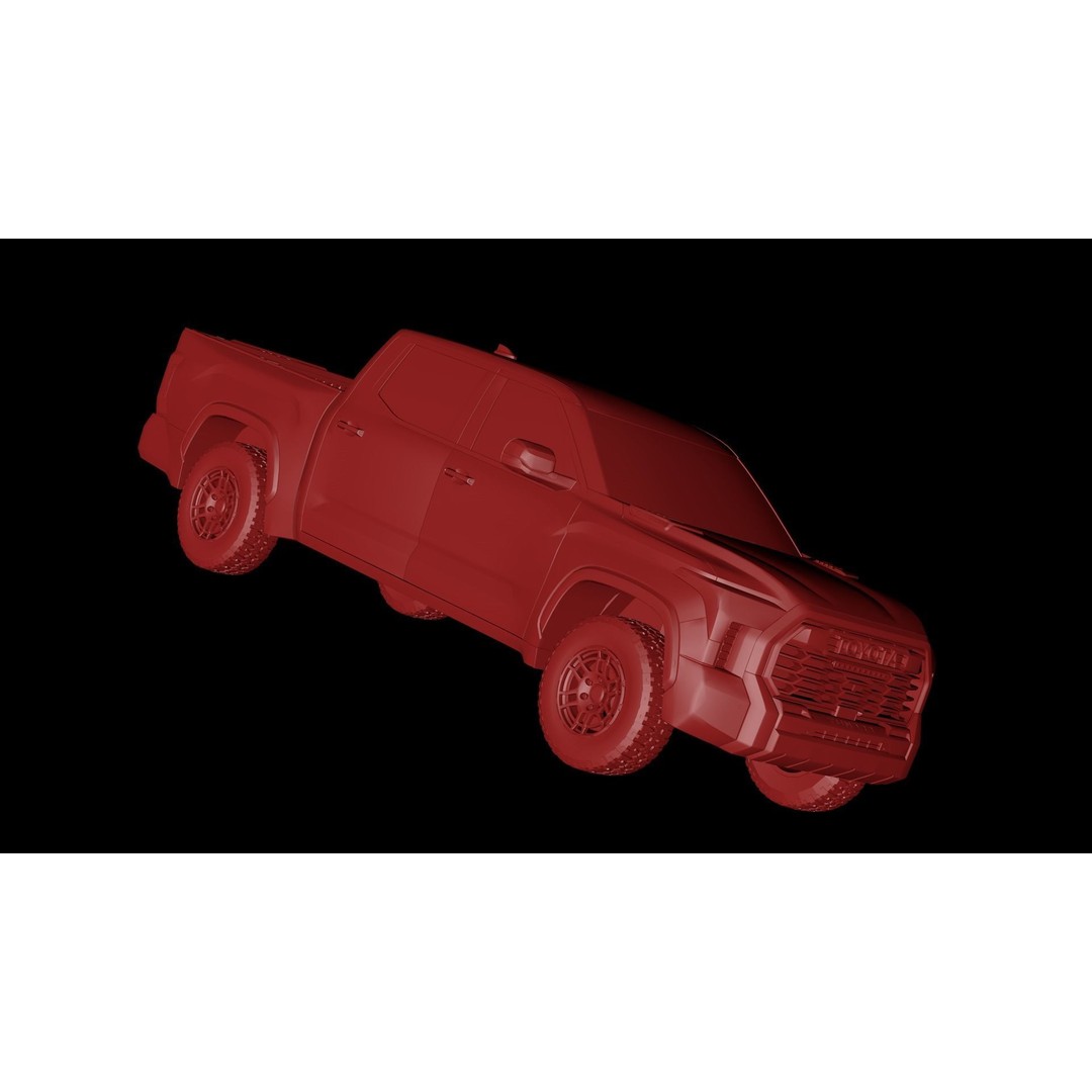 2022 Toyota Tundra 3D Model – Low Poly SUV Asset, FBX, OBJ - View 12