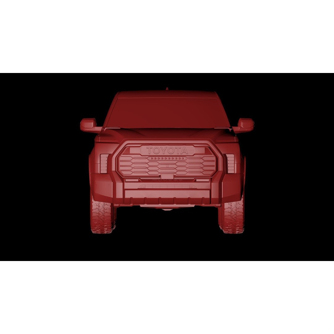 2022 Toyota Tundra 3D Model – Low Poly SUV Asset, FBX, OBJ - View 14