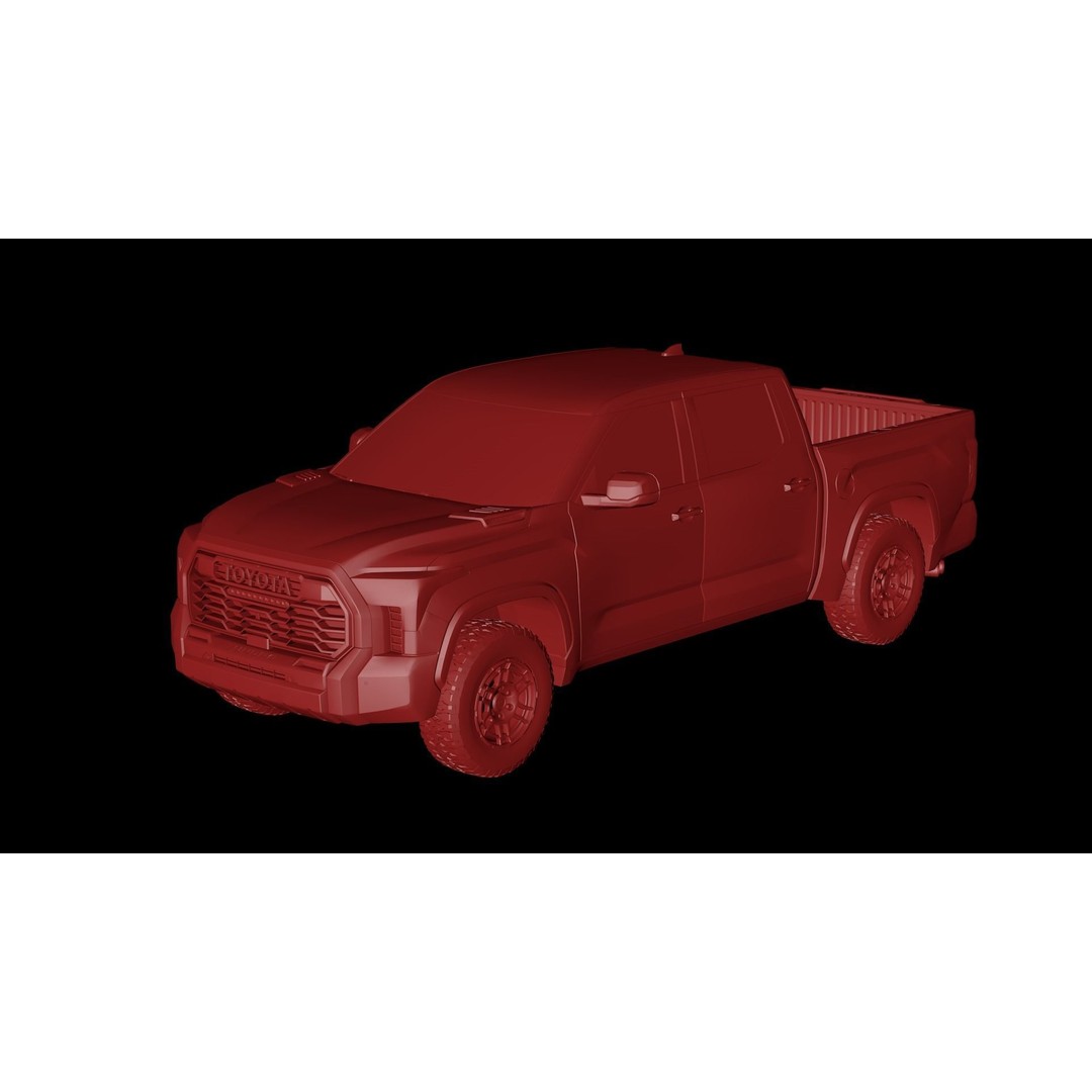 2022 Toyota Tundra 3D Model – Low Poly SUV Asset, FBX, OBJ - View 15