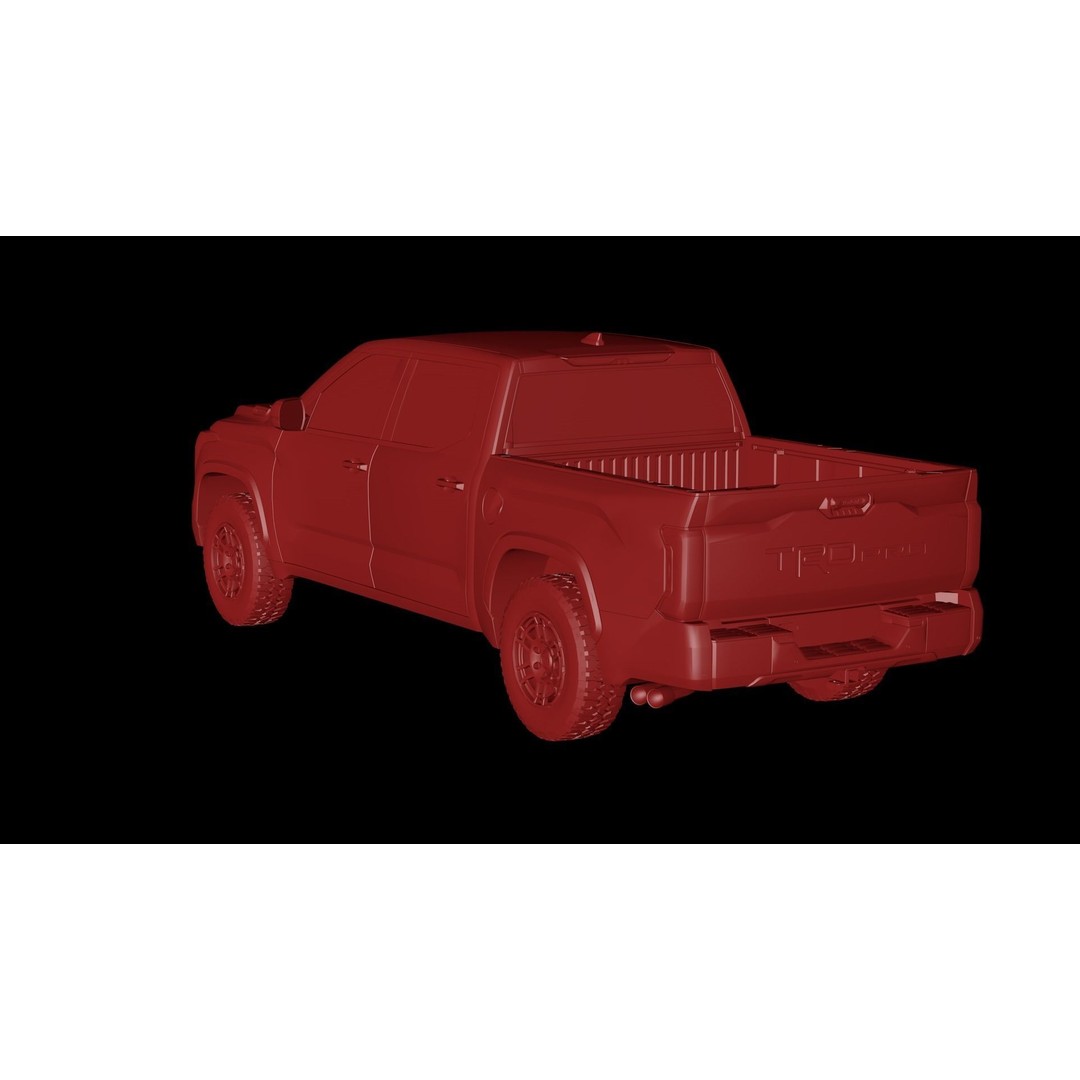 2022 Toyota Tundra 3D Model – Low Poly SUV Asset, FBX, OBJ - View 17