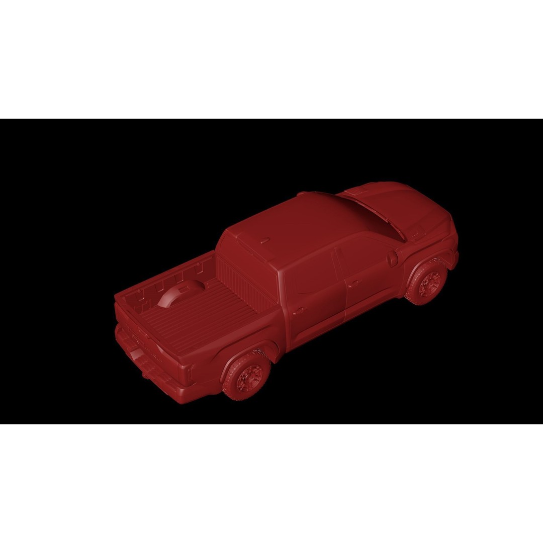 2022 Toyota Tundra 3D Model – Low Poly SUV Asset, FBX, OBJ - View 19
