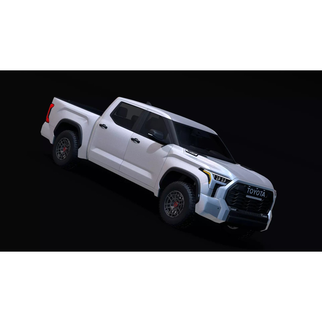 2022 Toyota Tundra 3D Model – Low Poly SUV Asset, FBX, OBJ - View 2