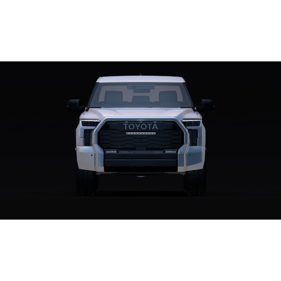 2022 Toyota Tundra 3D Model – Low Poly SUV Asset, FBX, OBJ - View 4