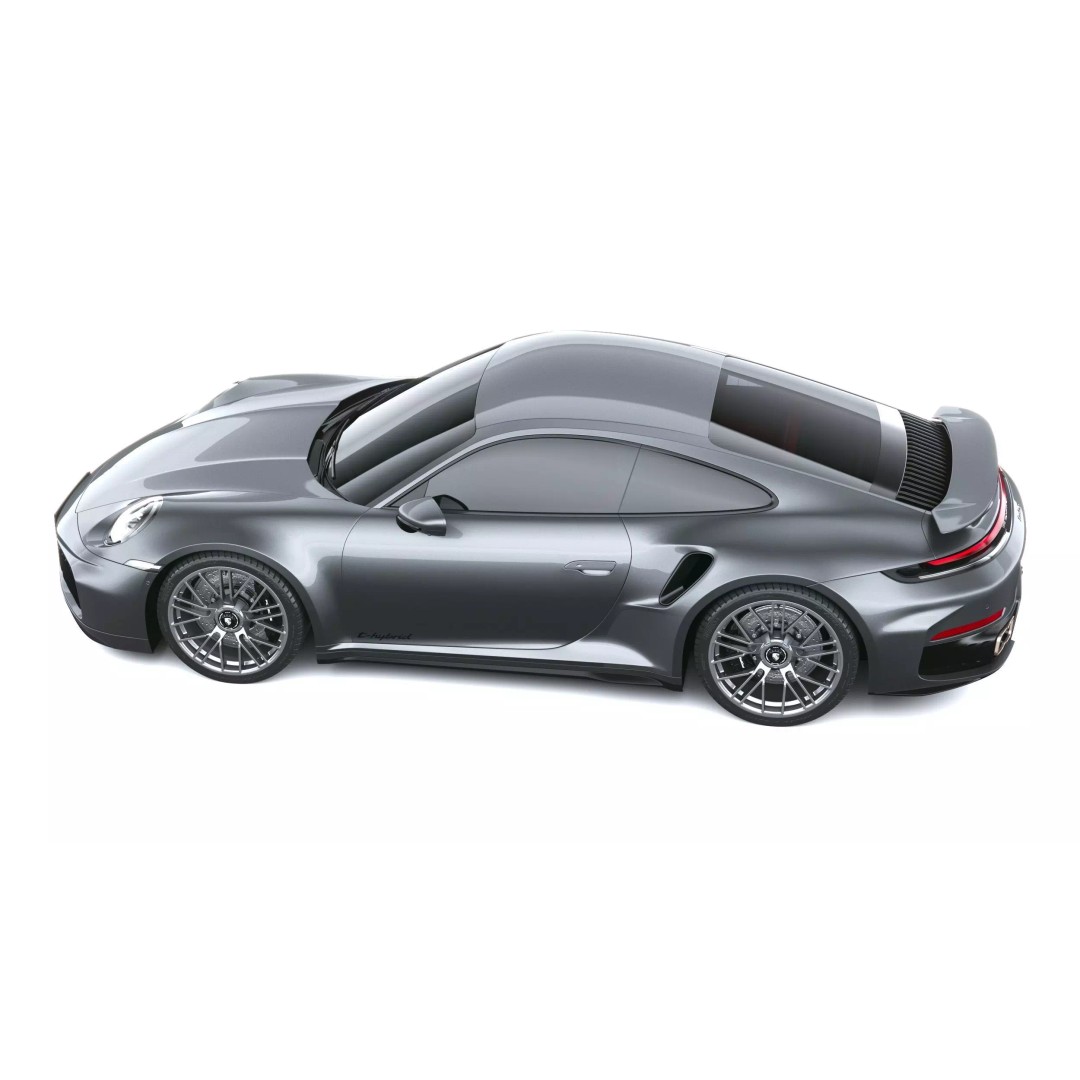 Porsche 911 Turbo S Coupe 2026 3D Model – High Poly Game Asset, FBX, OBJ - View 11