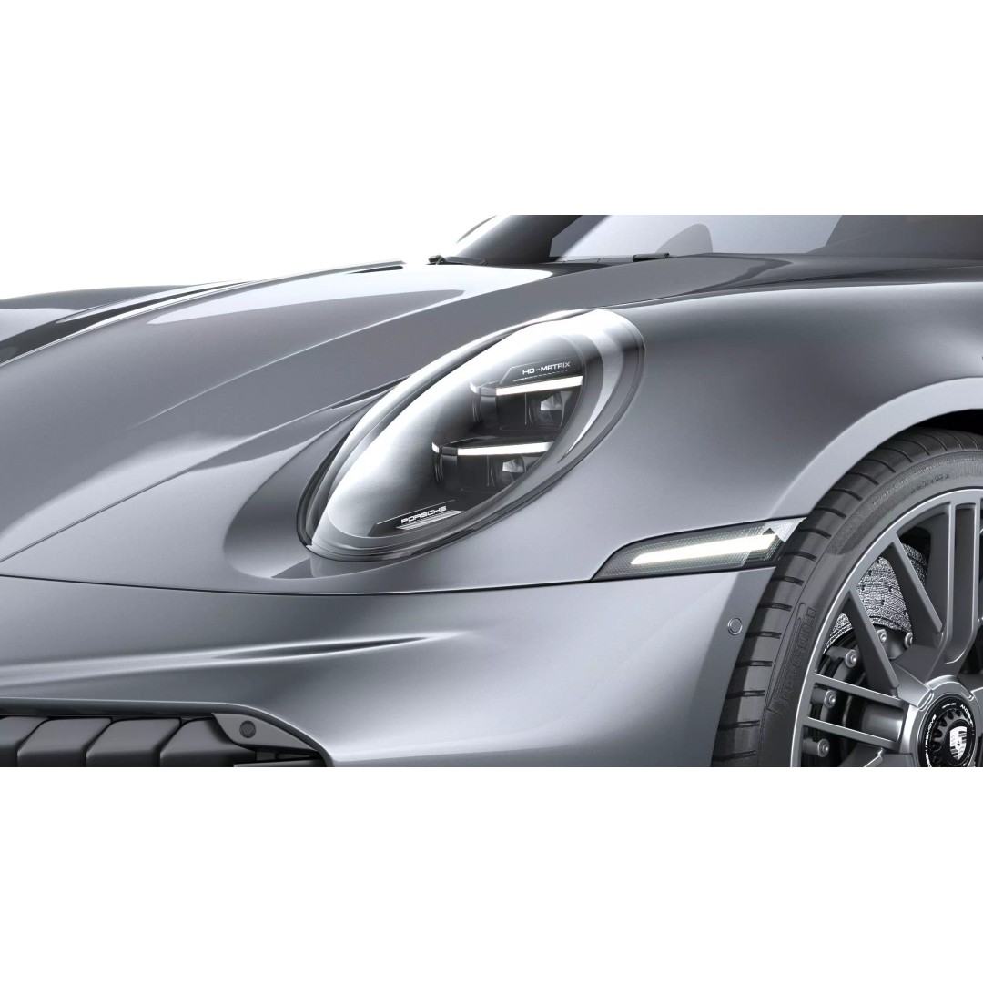 Porsche 911 Turbo S Coupe 2026 3D Model – High Poly Game Asset, FBX, OBJ - View 16