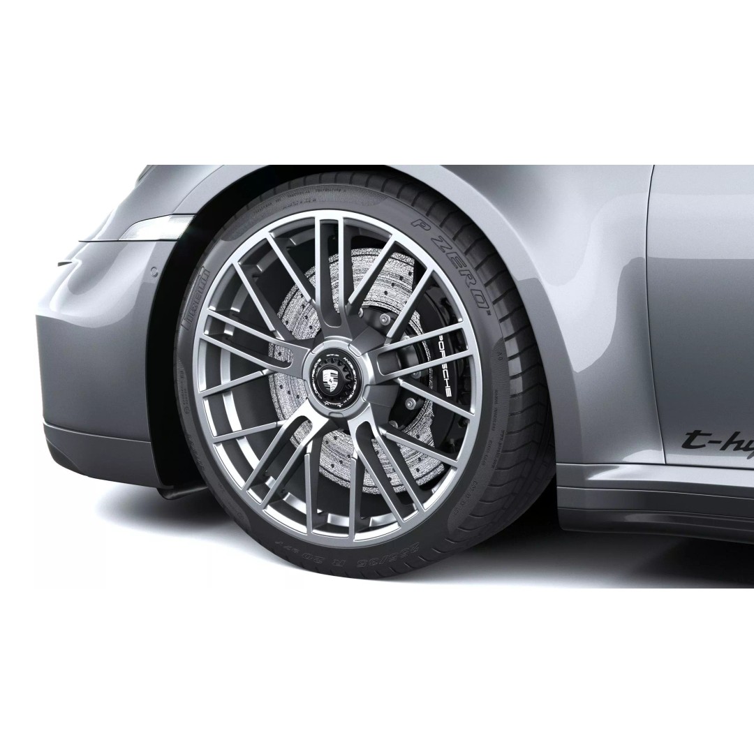 Porsche 911 Turbo S Coupe 2026 3D Model – High Poly Game Asset, FBX, OBJ - View 18