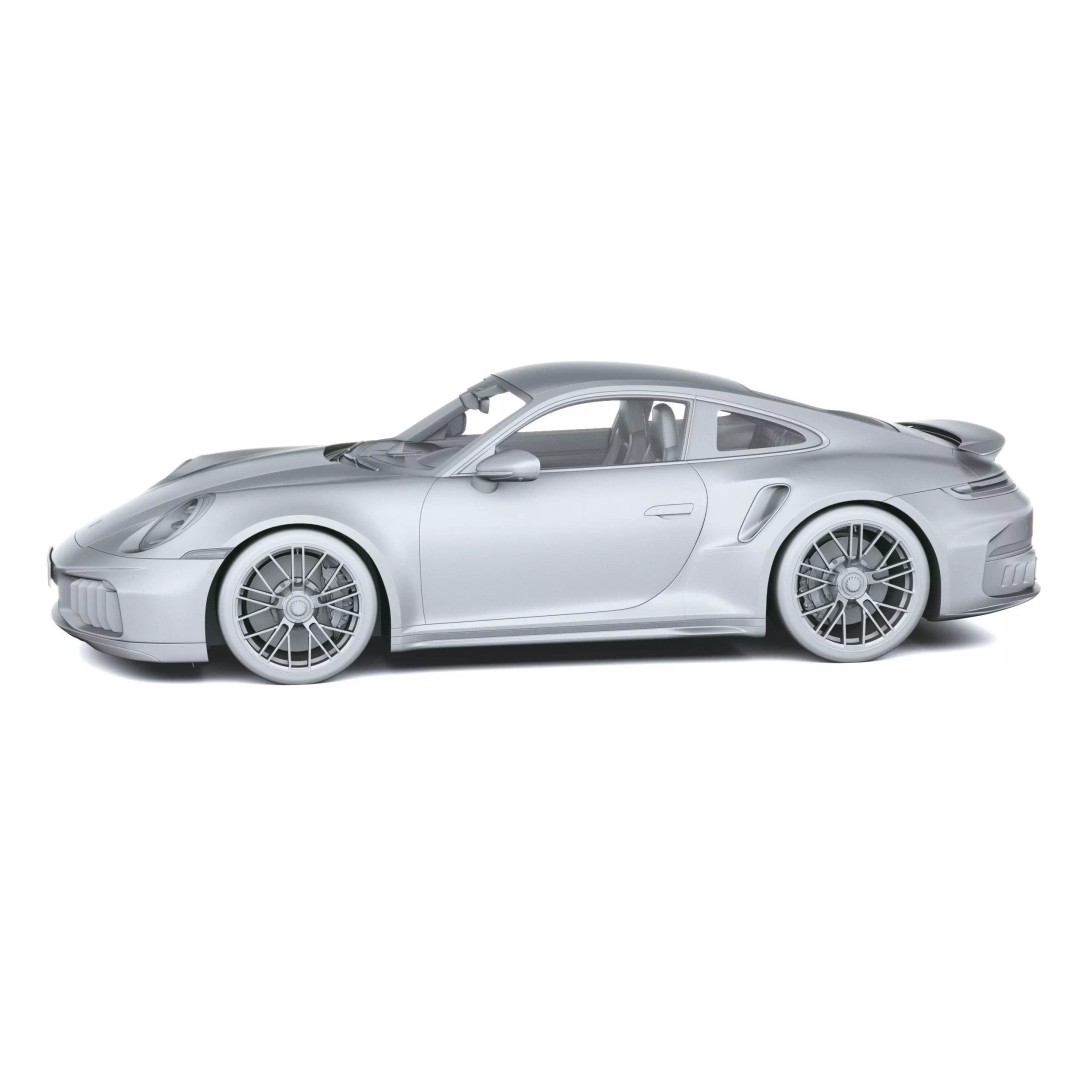 Porsche 911 Turbo S Coupe 2026 3D Model – High Poly Game Asset, FBX, OBJ - View 28