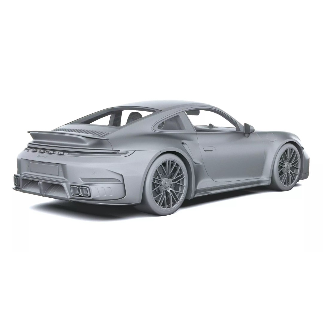Porsche 911 Turbo S Coupe 2026 3D Model – High Poly Game Asset, FBX, OBJ - View 31