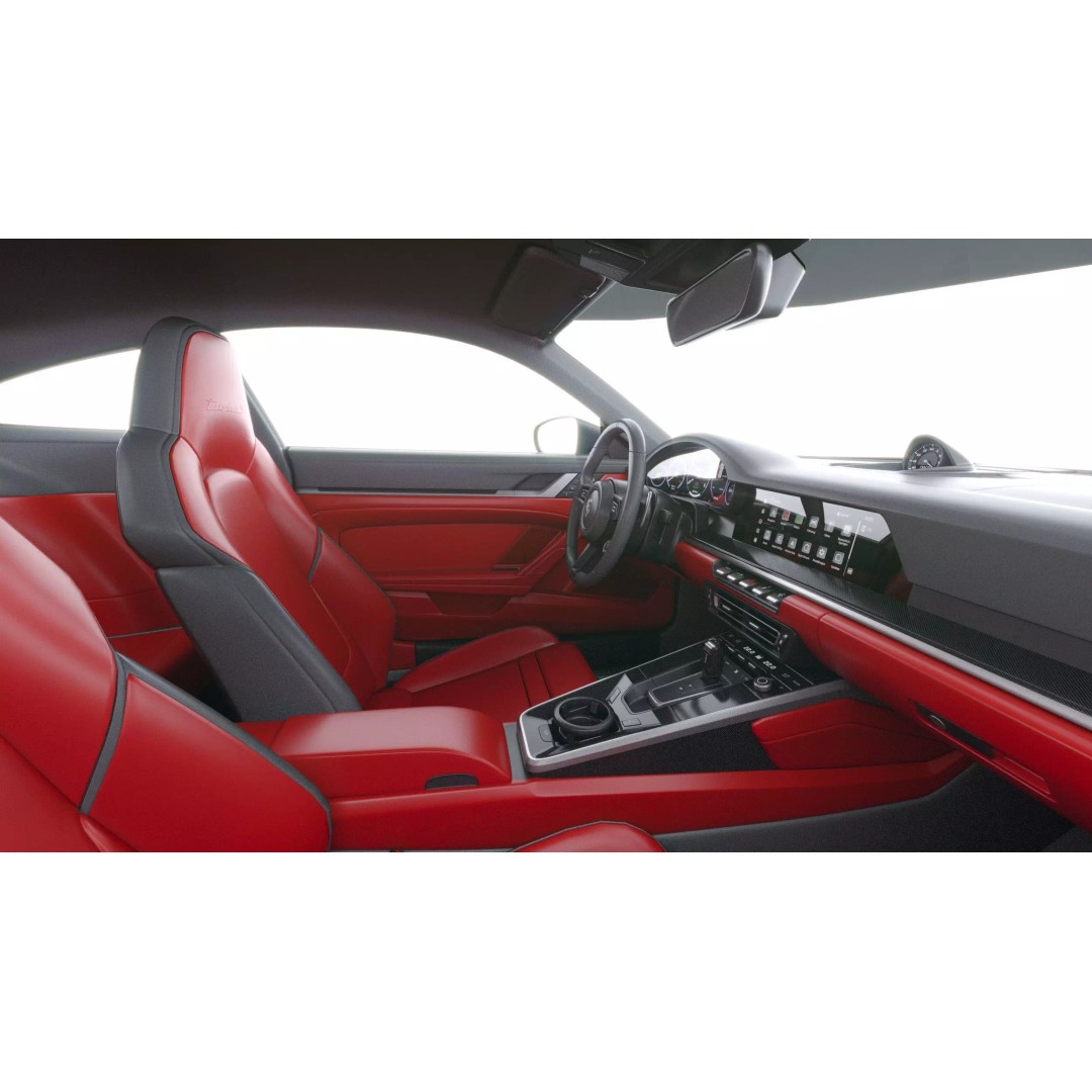 Porsche 911 Turbo S Coupe 2026 3D Model – High Poly Game Asset, FBX, OBJ - View 34