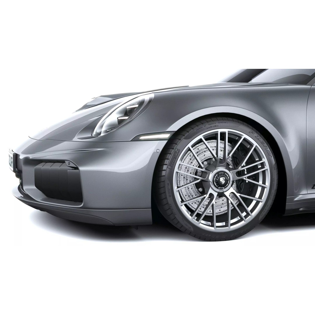 Porsche 911 Turbo S Coupe 2026 3D Model – High Poly Game Asset, FBX, OBJ - View 5