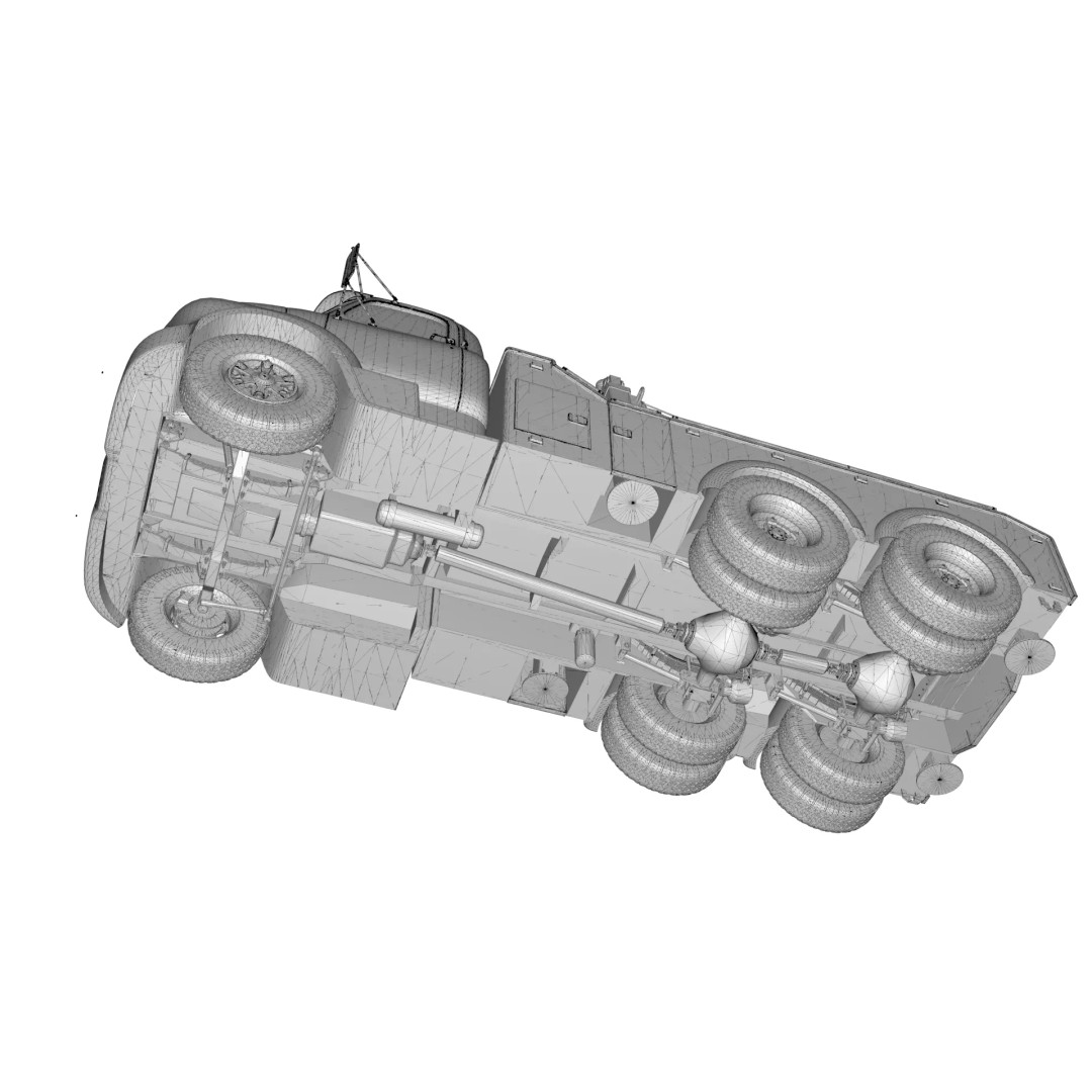 Vintage COE Tandem Axle Wrecker Truck 3D Model – Classic Design, Blender, Game-Ready - View 28