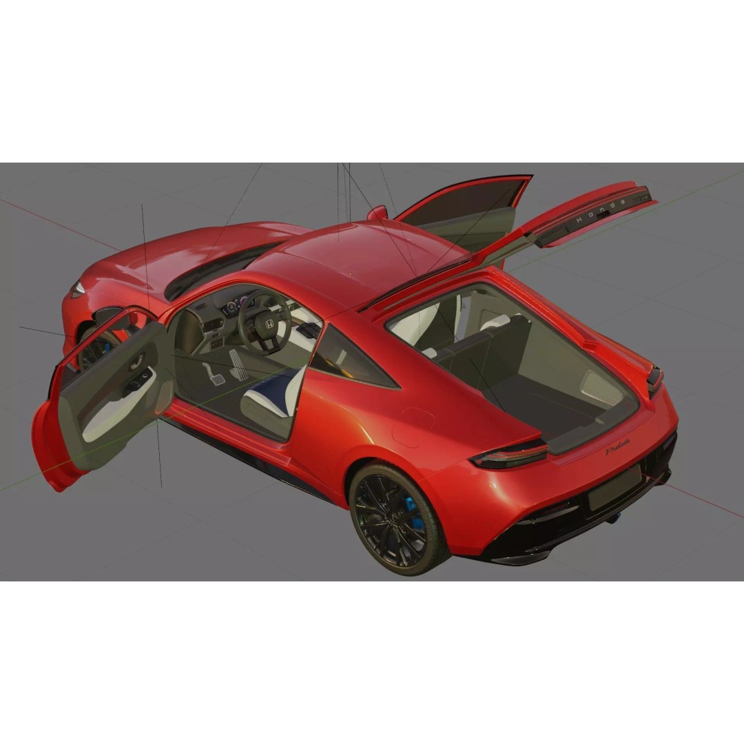 Honda Prelude 2026 3D Model – Detailed Interior & Exterior, FBX/OBJ - View 29
