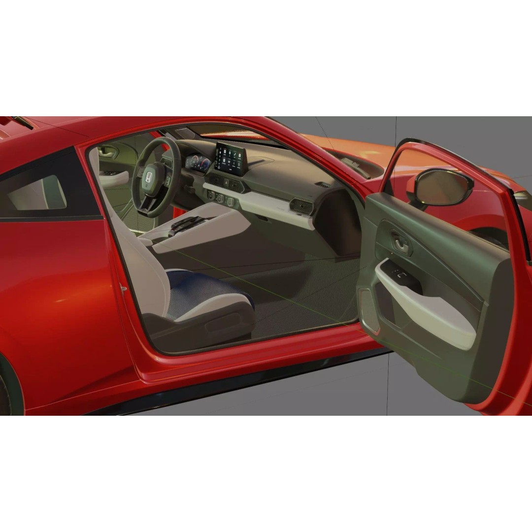 Honda Prelude 2026 3D Model – Detailed Interior & Exterior, FBX/OBJ - View 30