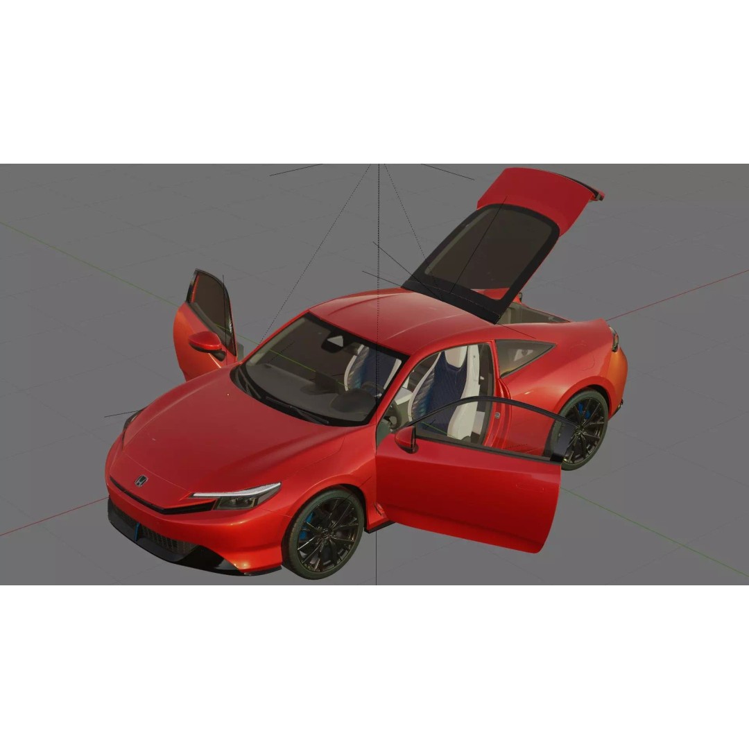 Honda Prelude 2026 3D Model – Detailed Interior & Exterior, FBX/OBJ - View 34