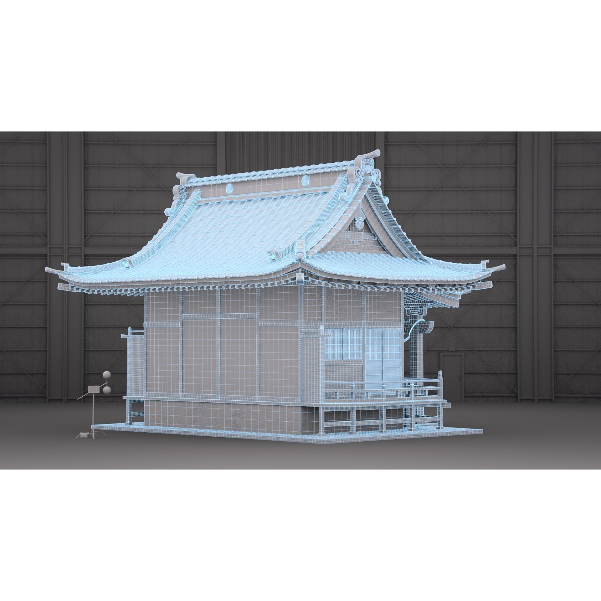 Shinto Shrine - High-Poly Architectural 3D Model - View 13