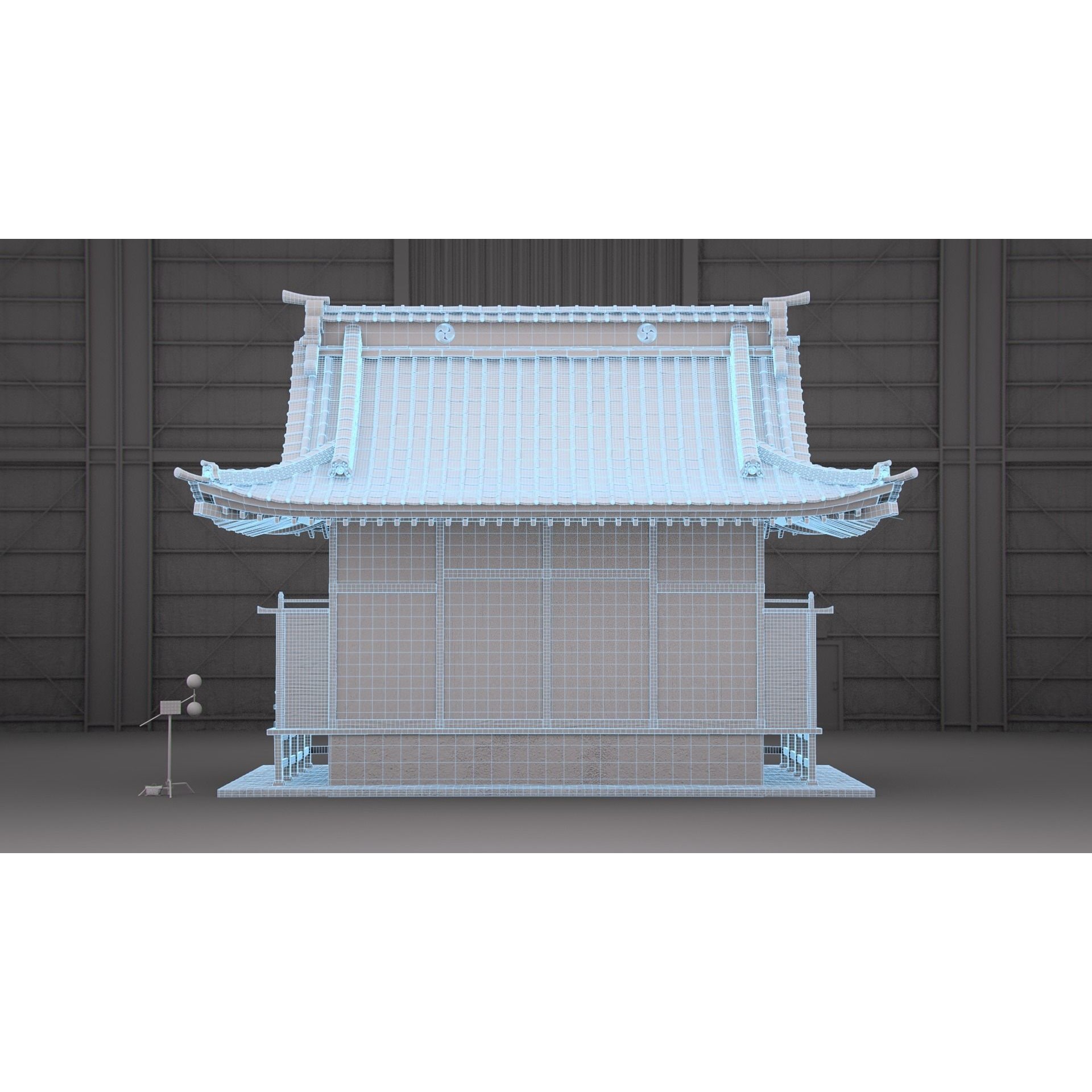 Shinto Shrine - High-Poly Architectural 3D Model - View 14