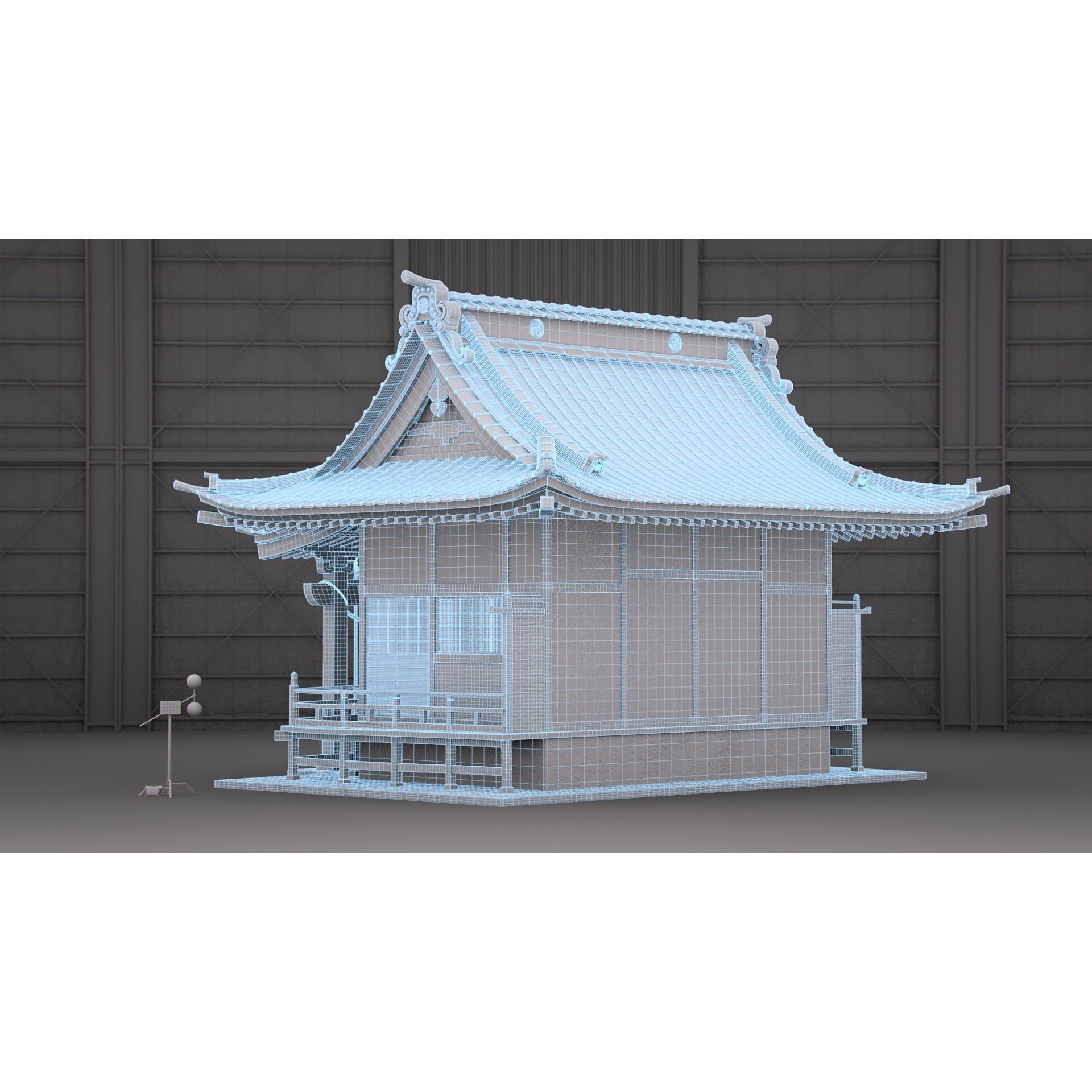 Shinto Shrine - High-Poly Architectural 3D Model - View 15