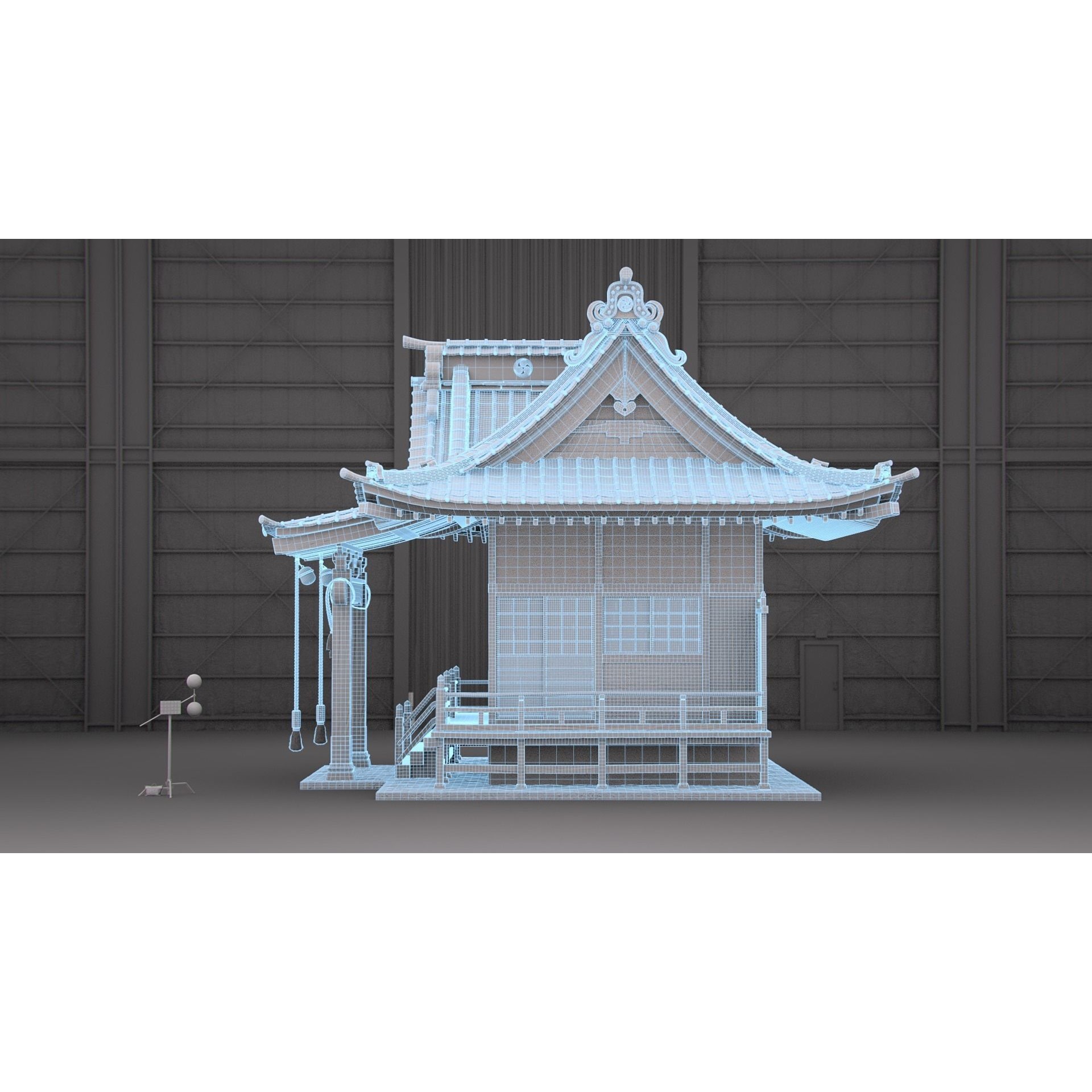 Shinto Shrine - High-Poly Architectural 3D Model - View 16