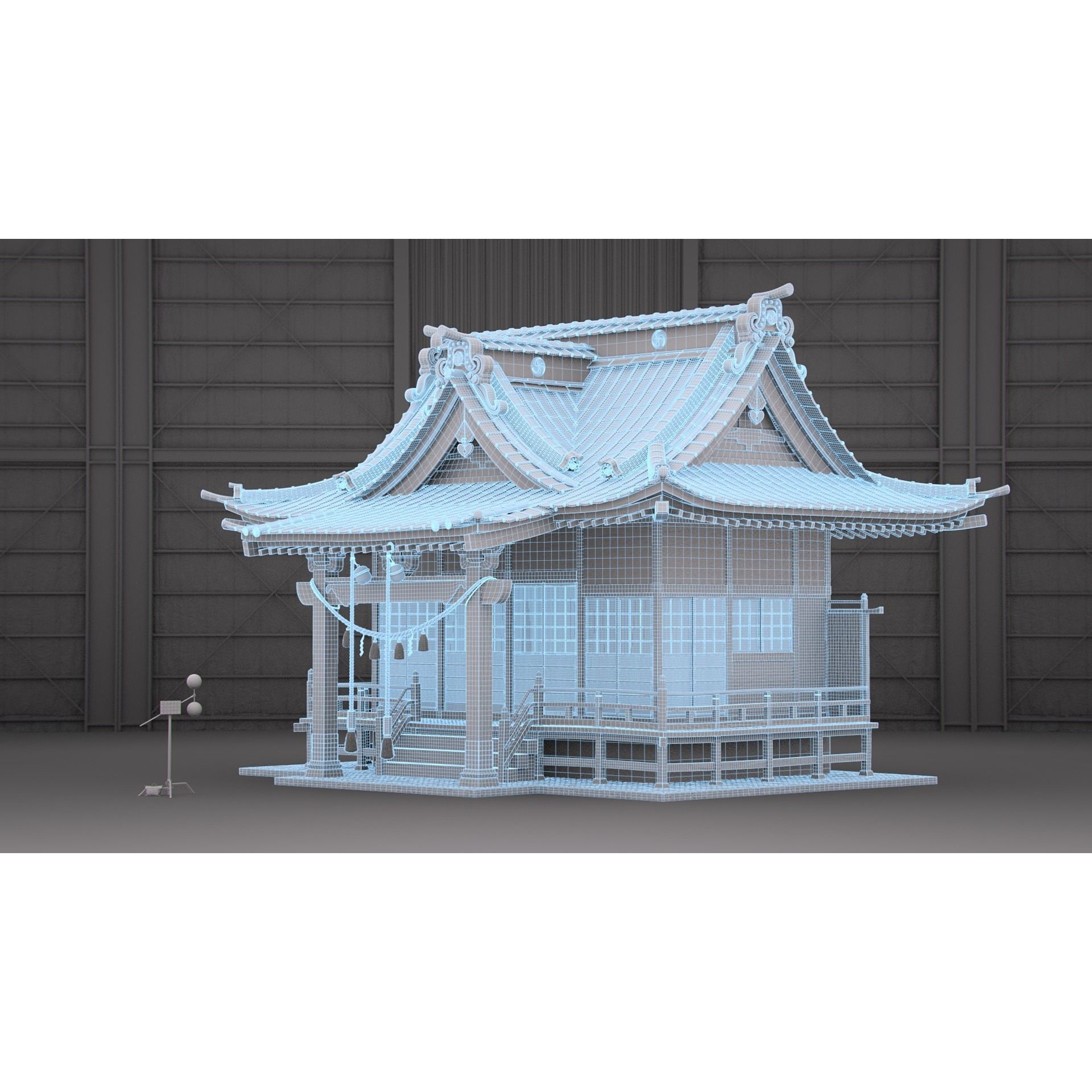 Shinto Shrine - High-Poly Architectural 3D Model - View 17
