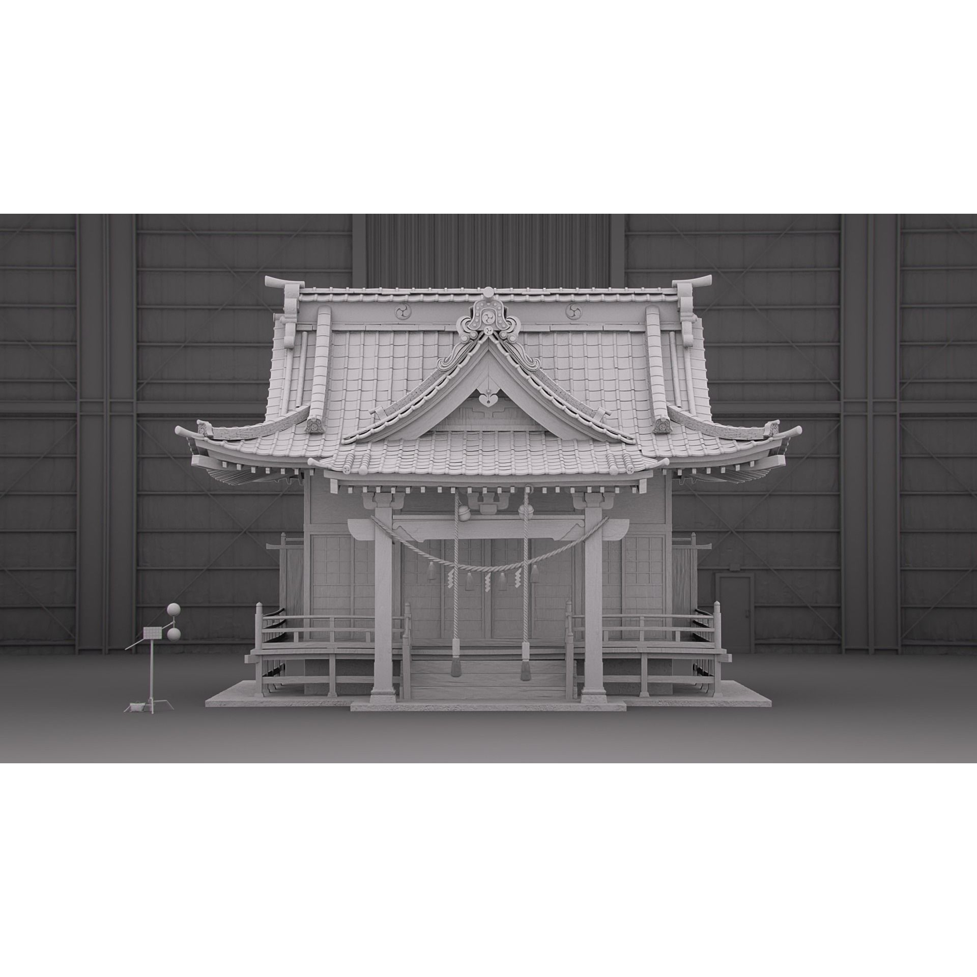 Shinto Shrine - High-Poly Architectural 3D Model - View 18