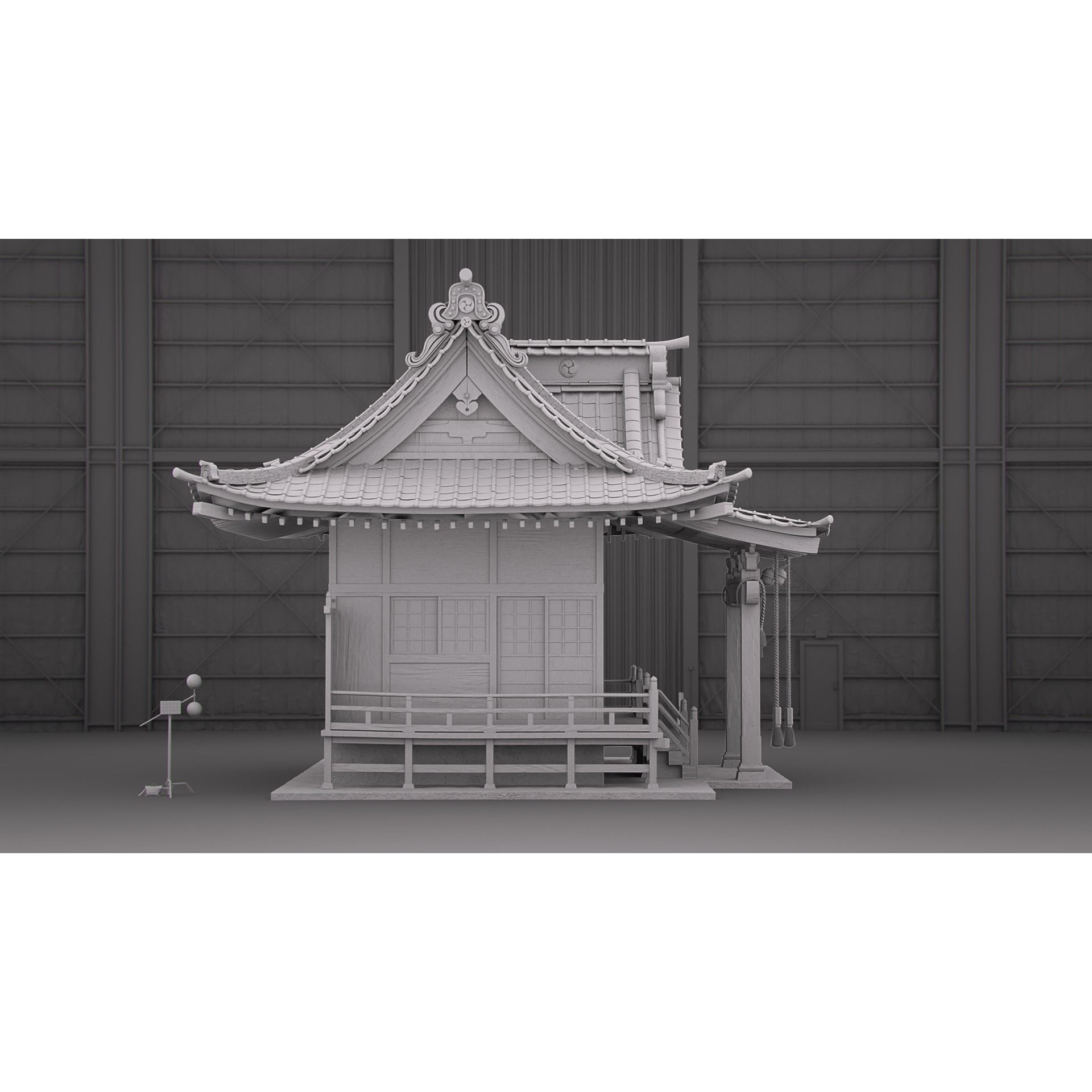 Shinto Shrine - High-Poly Architectural 3D Model - View 20