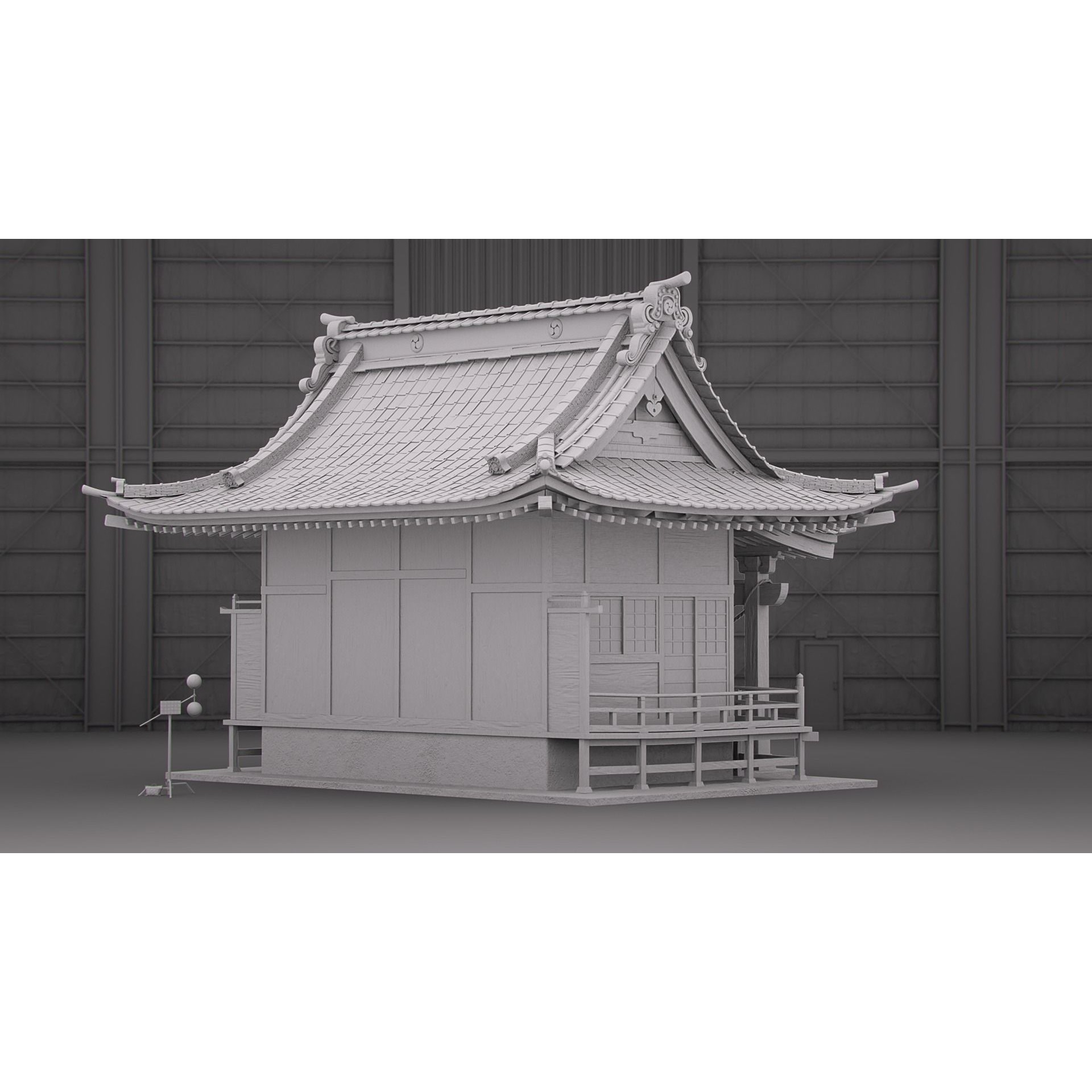 Shinto Shrine - High-Poly Architectural 3D Model - View 21