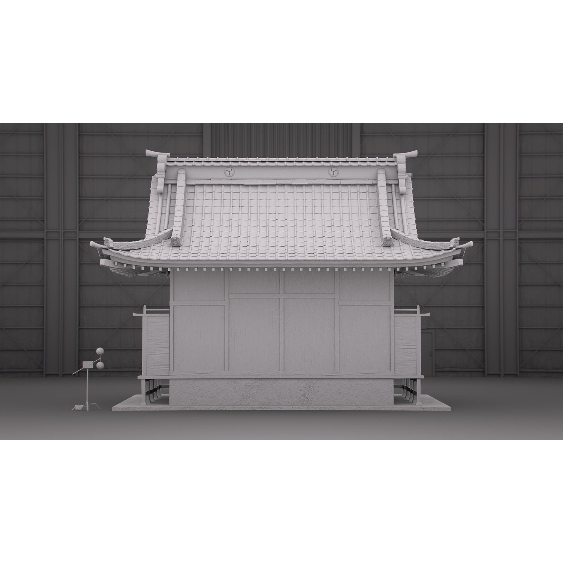 Shinto Shrine - High-Poly Architectural 3D Model - View 22