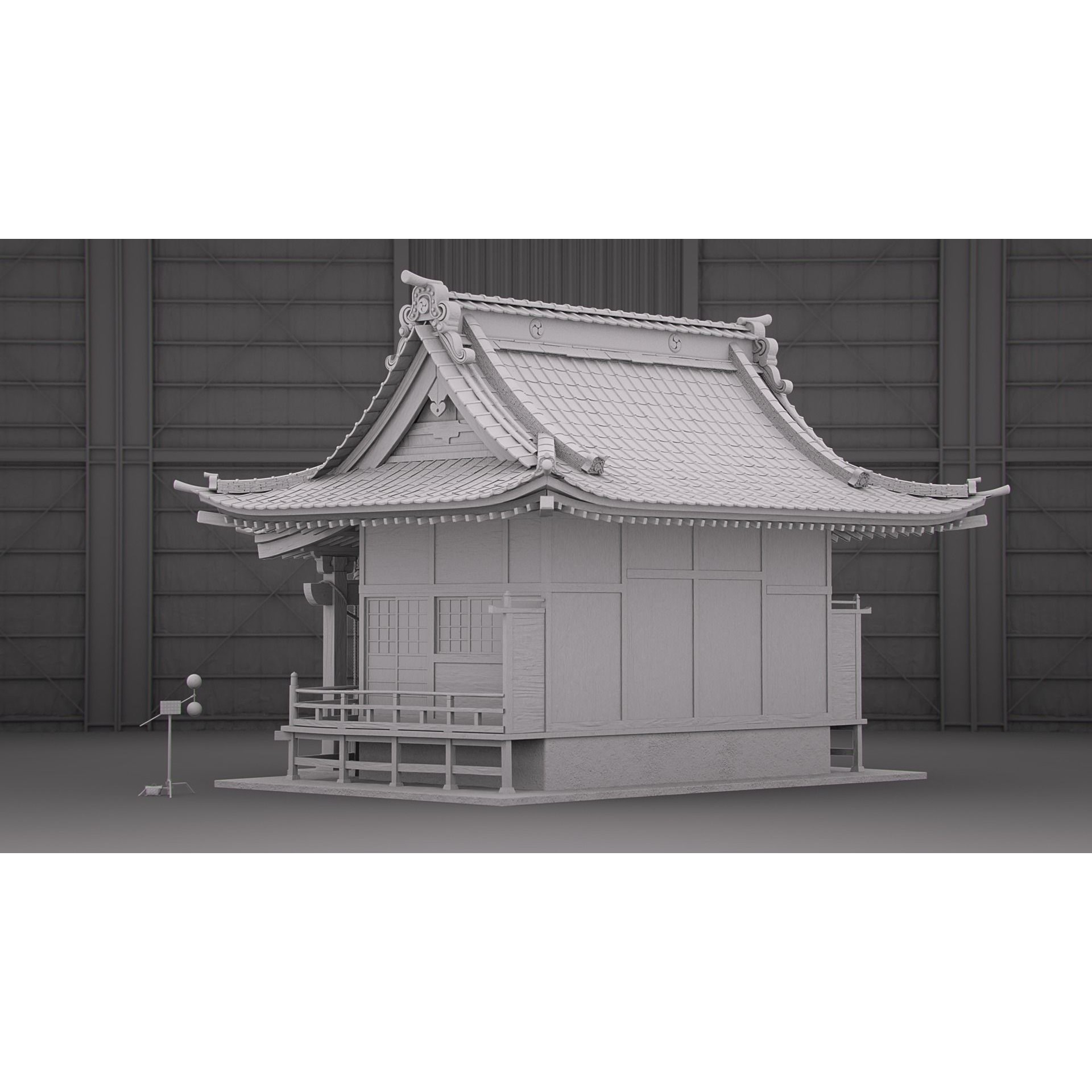 Shinto Shrine - High-Poly Architectural 3D Model - View 23