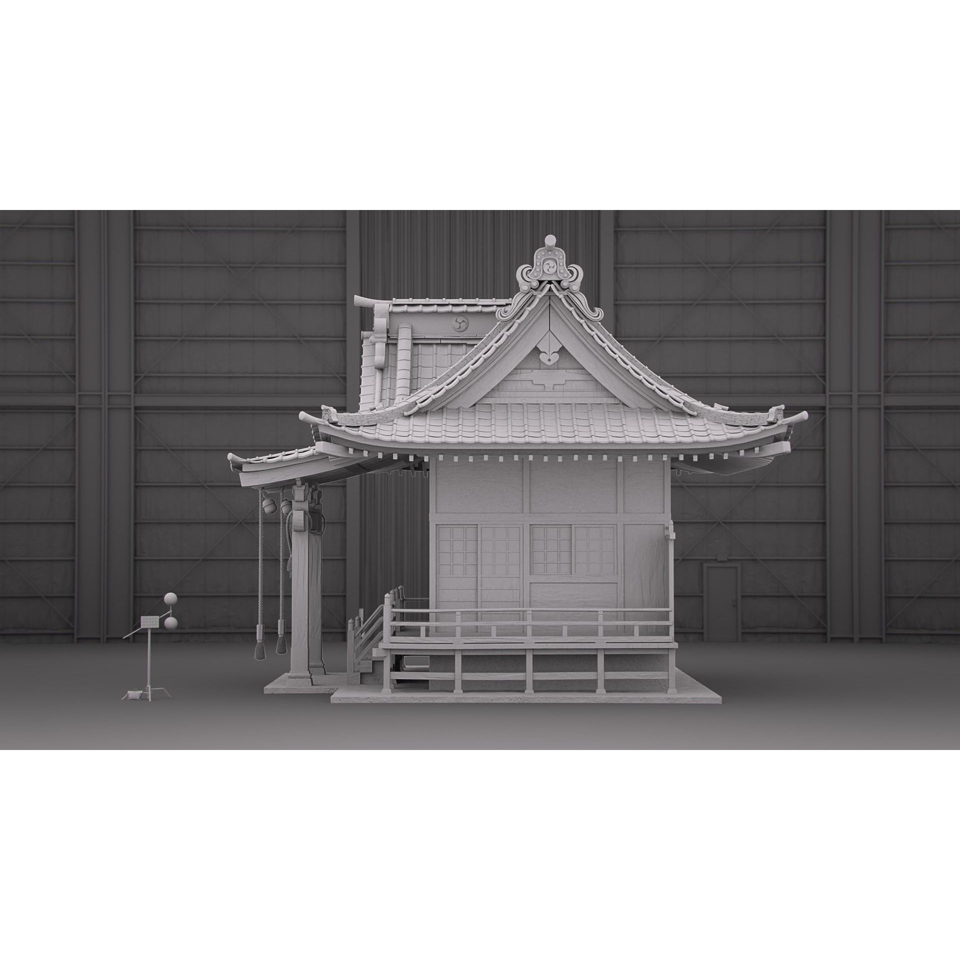 Shinto Shrine - High-Poly Architectural 3D Model - View 24