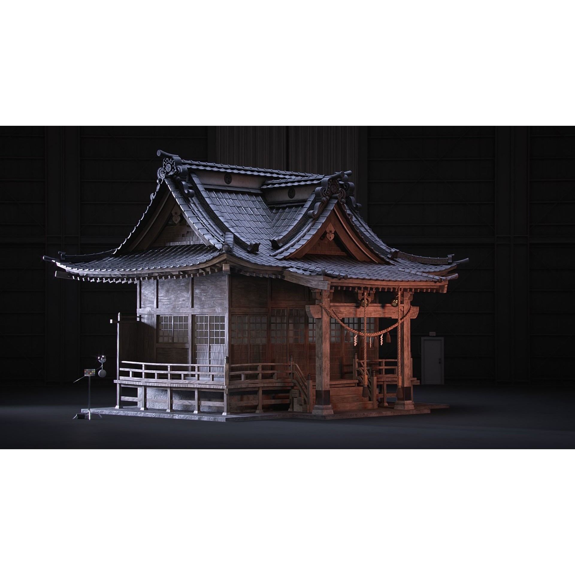 Shinto Shrine - High-Poly Architectural 3D Model - View 3