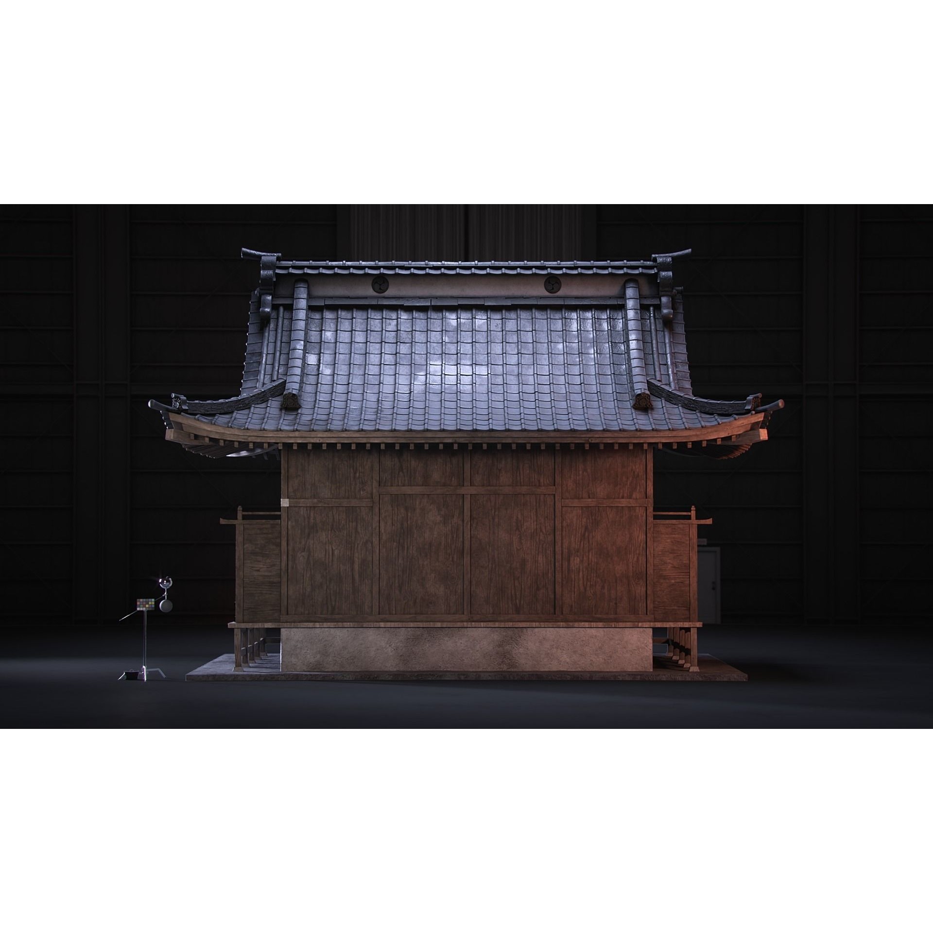 Shinto Shrine - High-Poly Architectural 3D Model - View 6