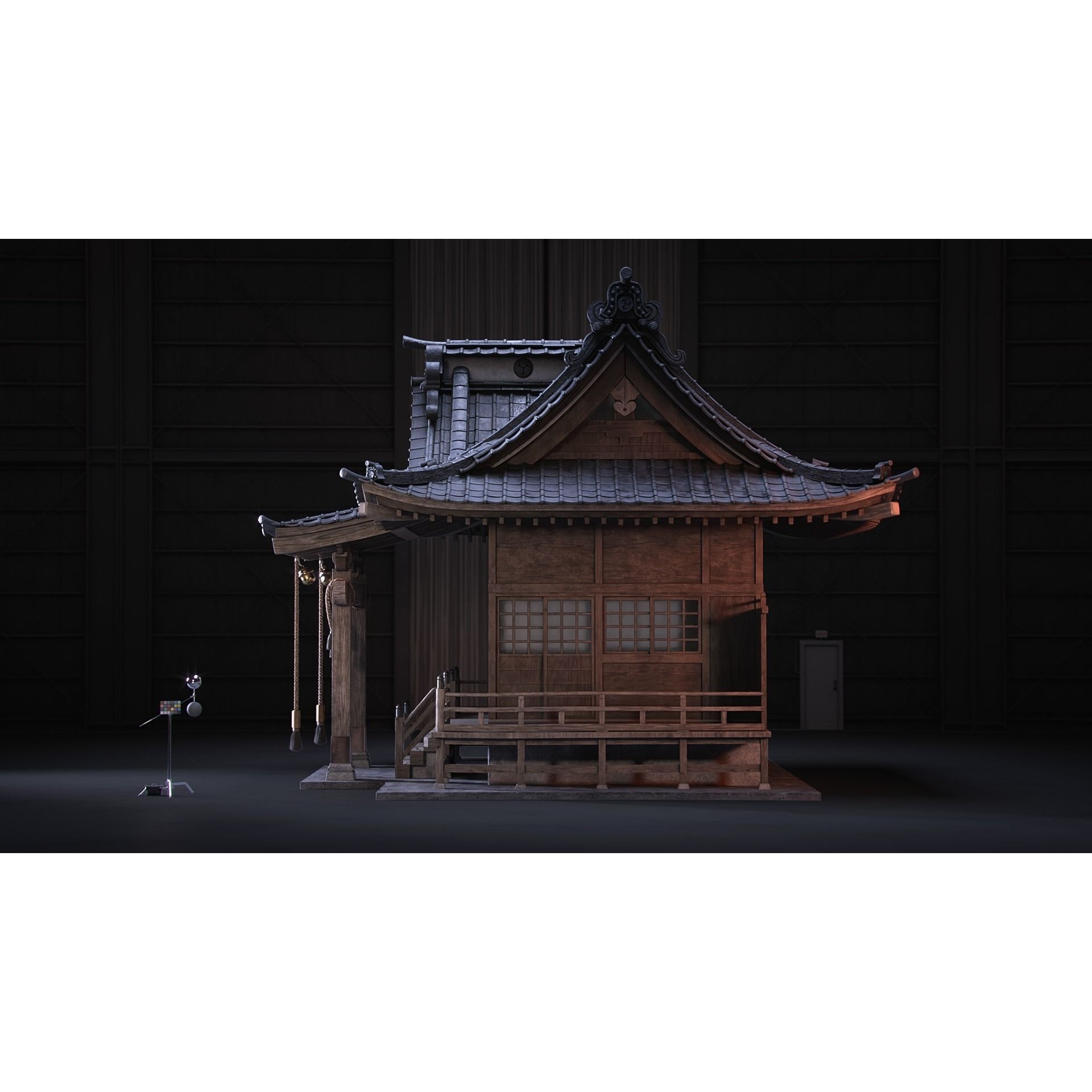Shinto Shrine - High-Poly Architectural 3D Model - View 8