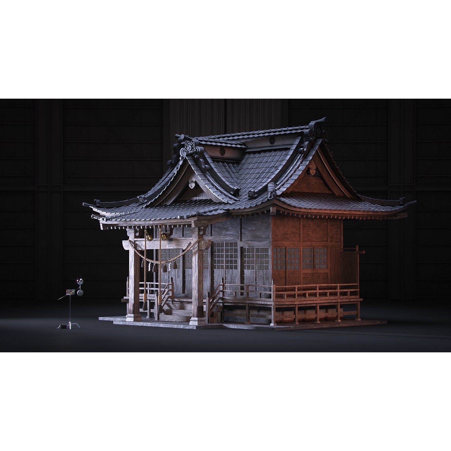 Shinto Shrine - High-Poly Architectural 3D Model - View 9