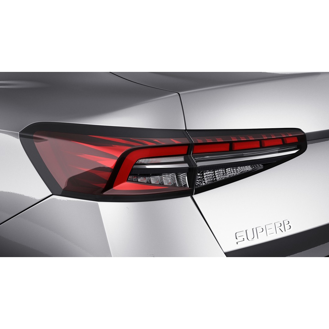 Skoda Superb 2024 3D Model – Detailed Sedan, Multiple Formats - View 12