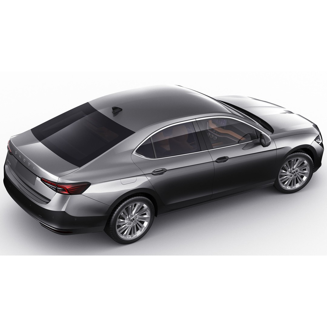 Skoda Superb 2024 3D Model – Detailed Sedan, Multiple Formats - View 14