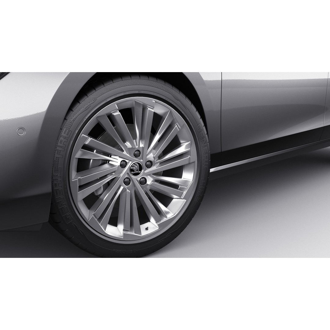 Skoda Superb 2024 3D Model – Detailed Sedan, Multiple Formats - View 17